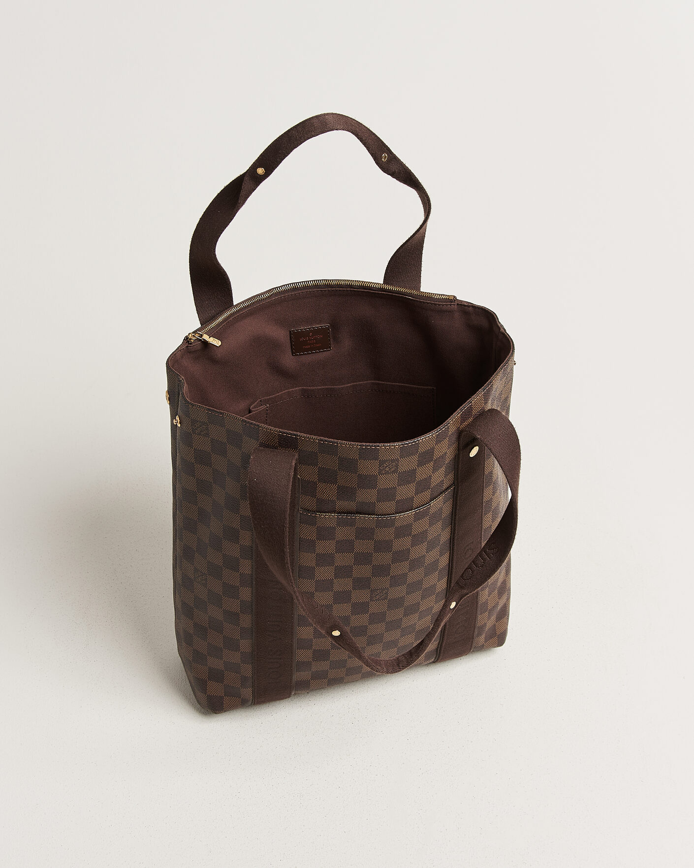 Homme | Pre-Owned & Vintage Bags | Louis Vuitton Pre-Owned | Cabas Bobur Tote Bag Damier Ebene