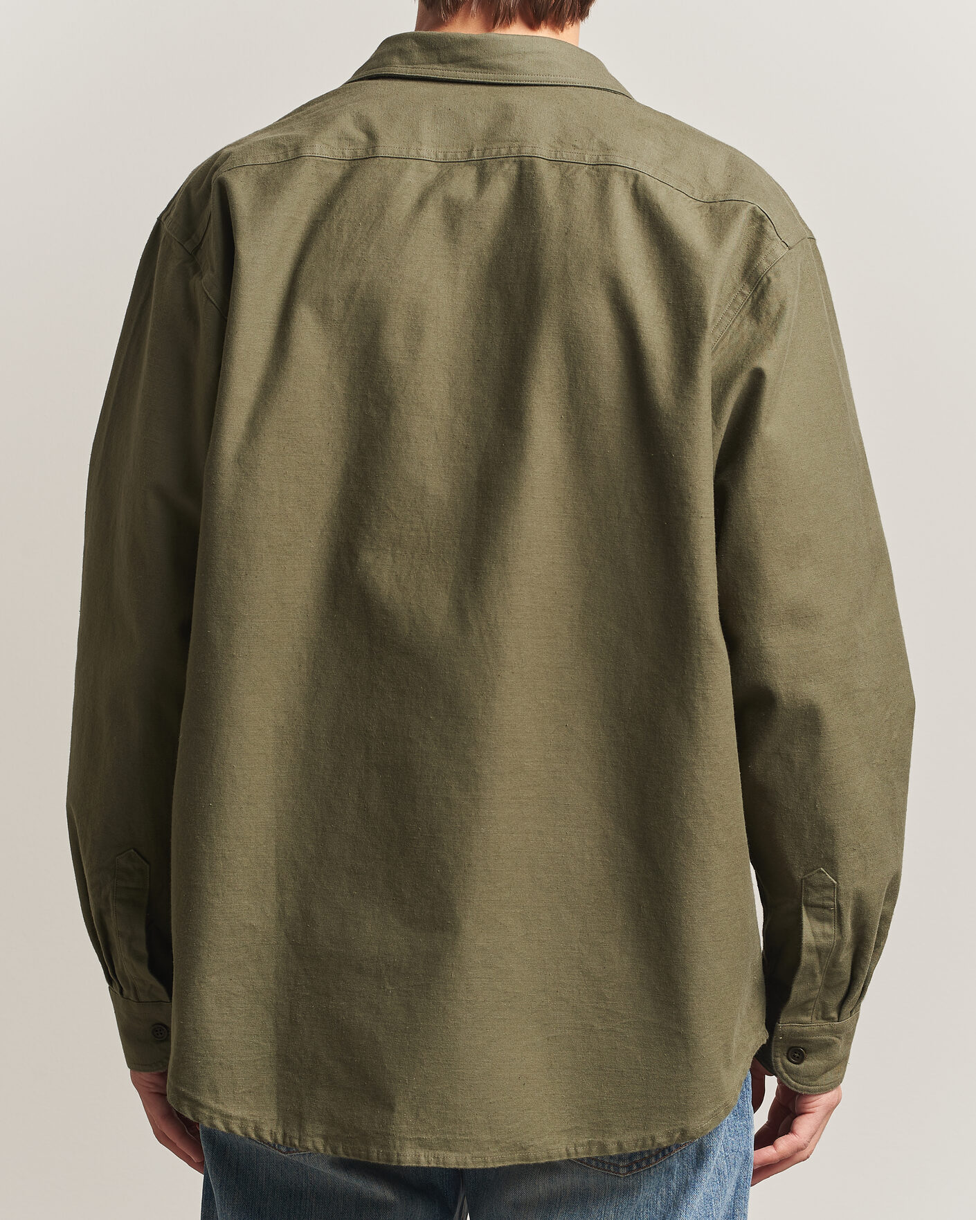 Homme | Chemises | Nudie Jeans | Julian Worker Shirt Olive Green