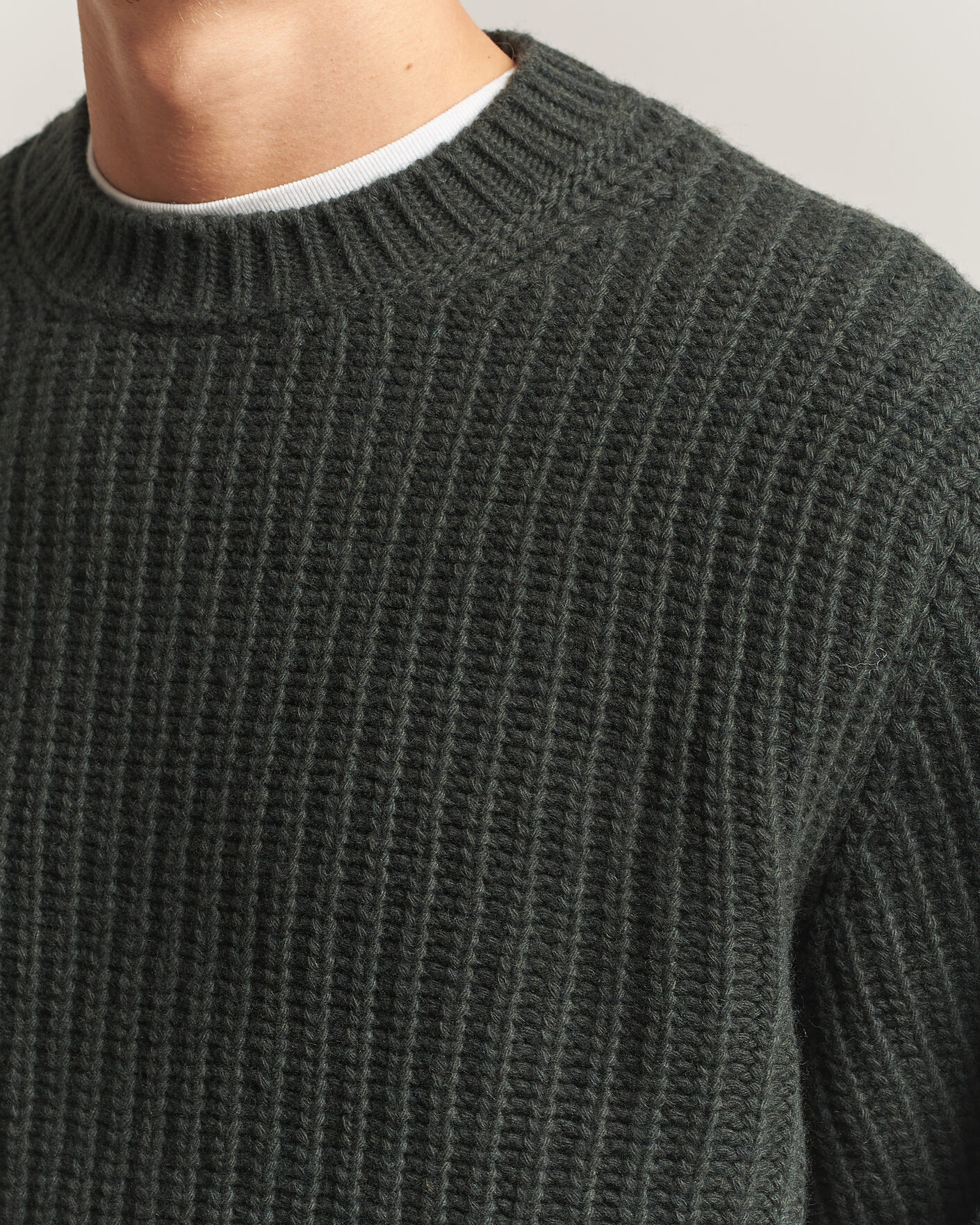 Homme | Pulls Et Tricots | Nudie Jeans | Gurry Chunky Knitted Sweater Racing Green
