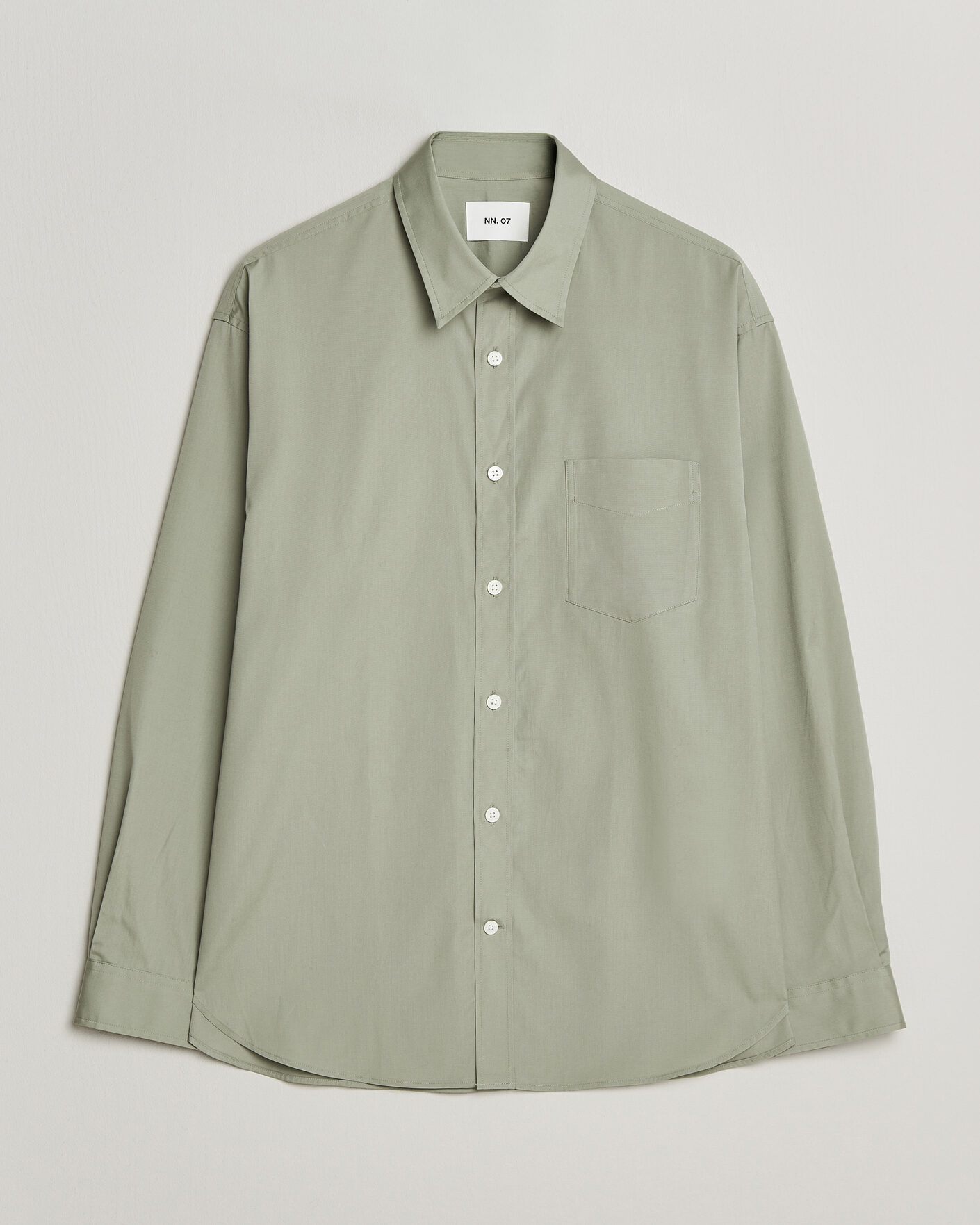 Homme | Chemises | NN07 | Skyler Relaxed Fit Supima Cotton Shirt Pale Green
