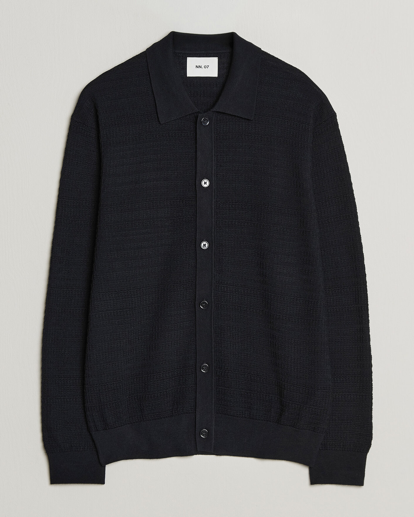 Homme | Pulls Et Tricots | NN07 | Nate Wool Knitted Cardigan Deep Navy