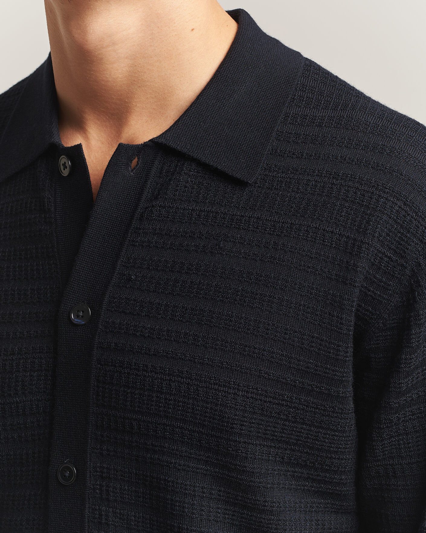 Homme | Pulls Et Tricots | NN07 | Nate Wool Knitted Cardigan Deep Navy