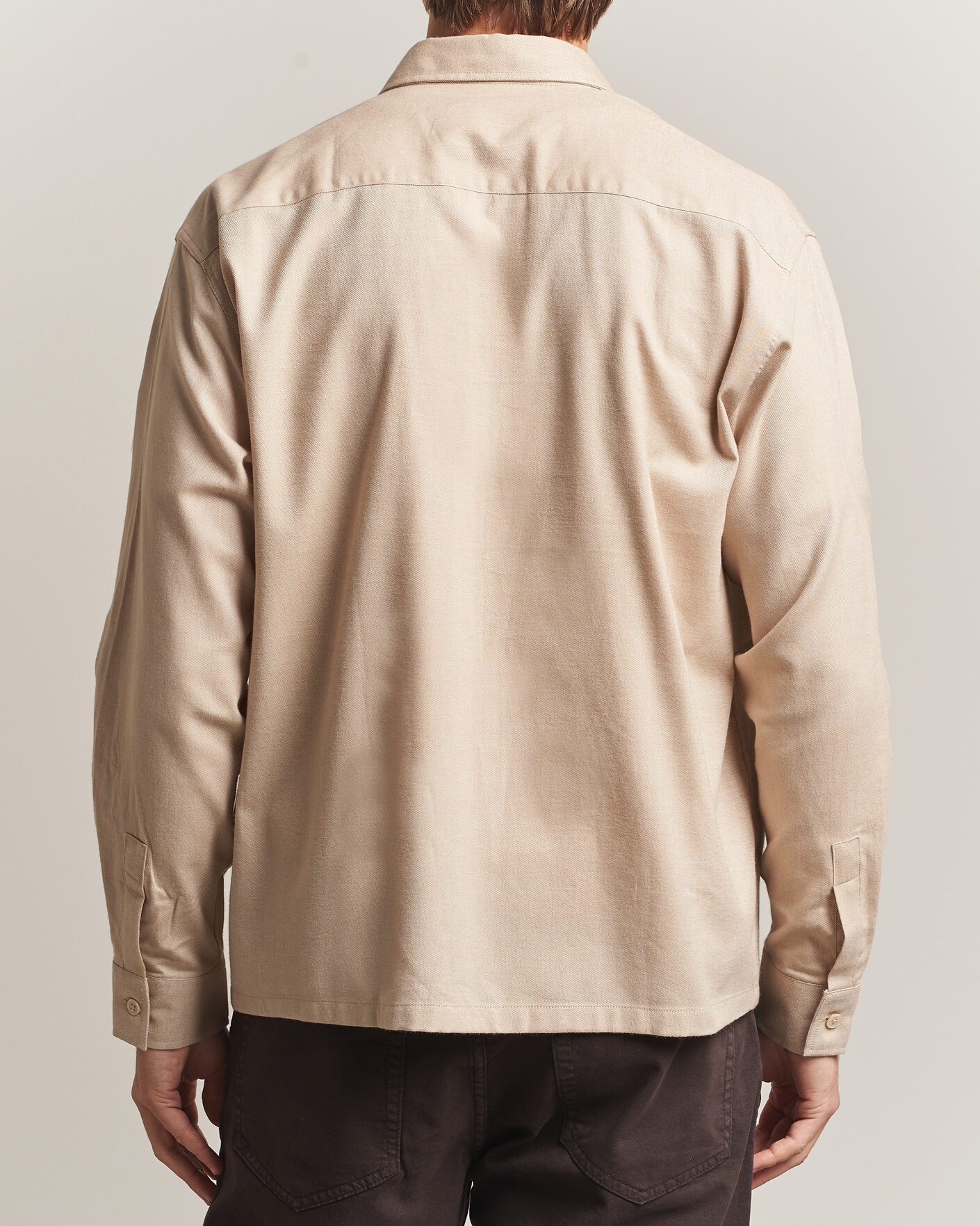 Homme | Chemises | NN07 | Deon Brushed Light Flannel Shirt Desert Khaki