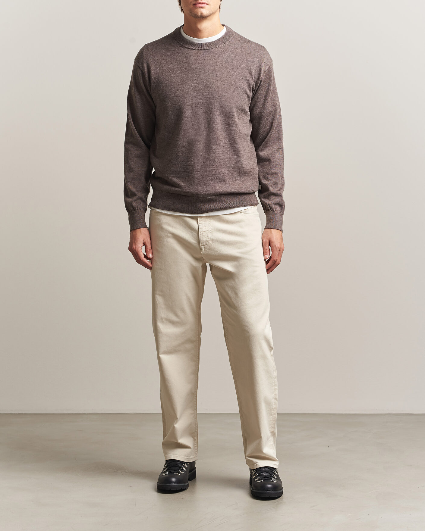 Homme | Pulls Et Tricots | NN07 | Nate Wool Knitted Crew Neck Mable Husk