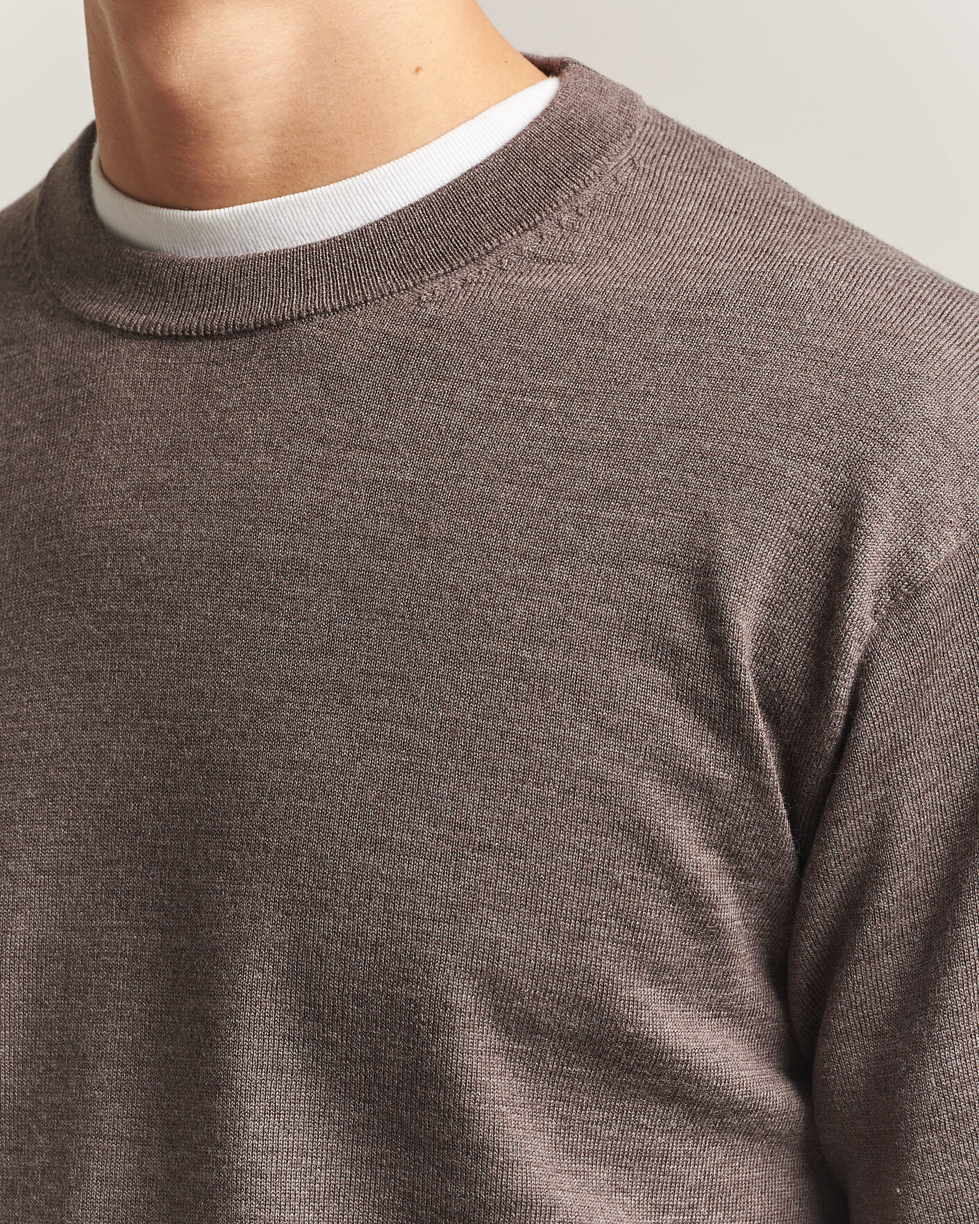 Homme | Pulls Et Tricots | NN07 | Nate Wool Knitted Crew Neck Mable Husk
