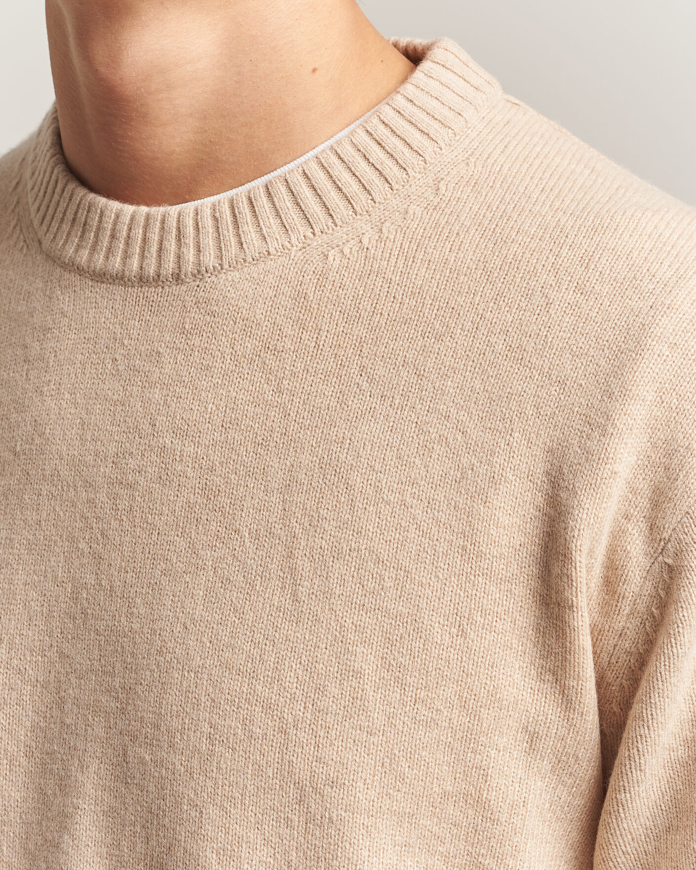 Homme | Pulls Et Tricots | NN07 | Russel Wool/Cotton Knitted Sweater Ecru