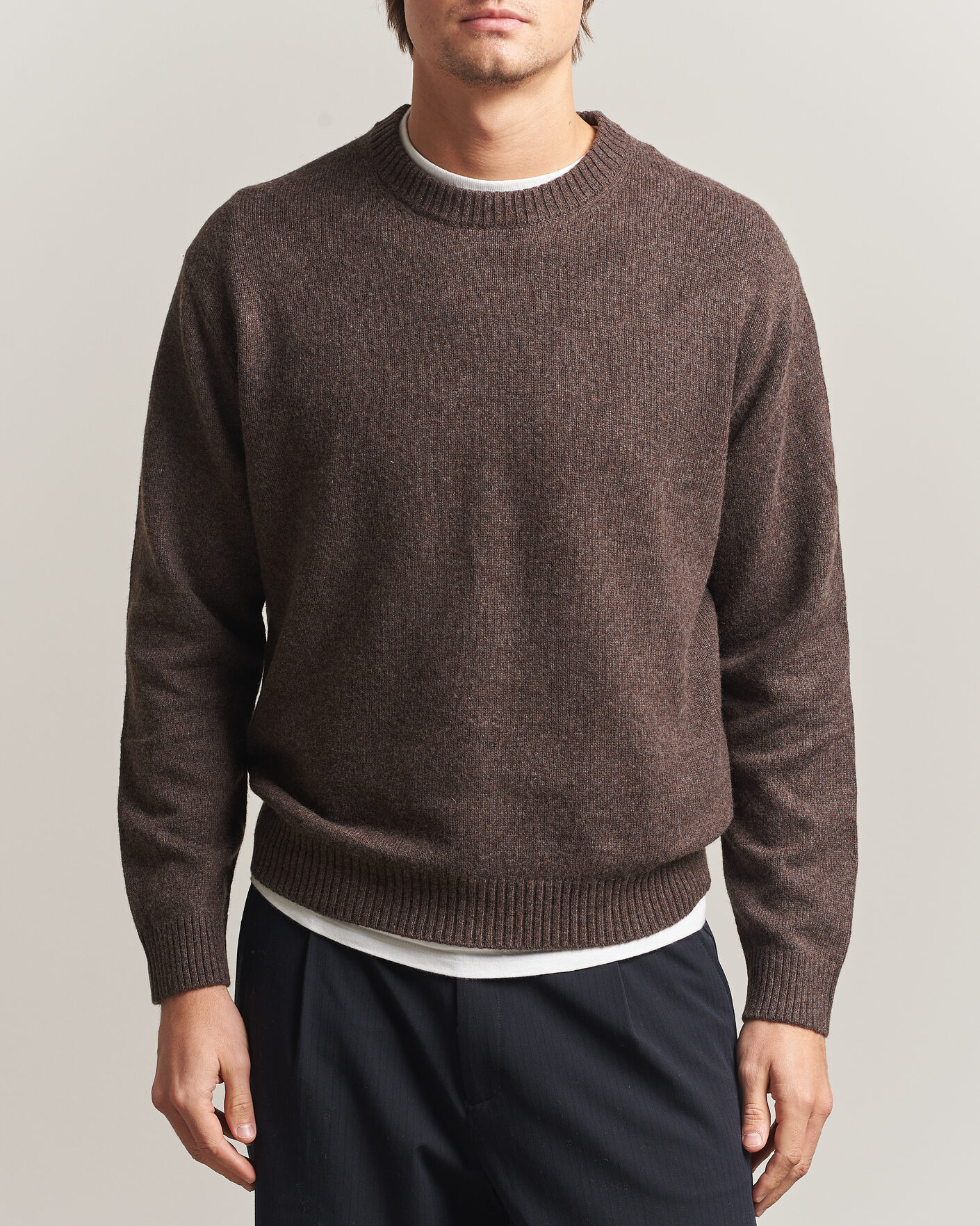 Homme | Pulls Et Tricots | NN07 | Russel Wool/Cotton Knitted Sweater Mable Husk