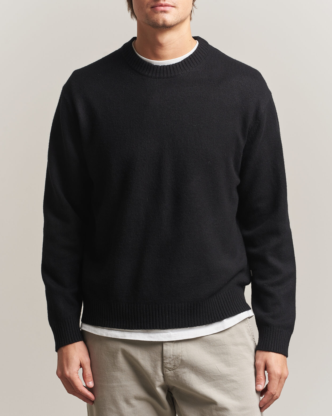 Homme | Pulls Et Tricots | NN07 | Russel Wool/Cotton Knitted Sweater Black