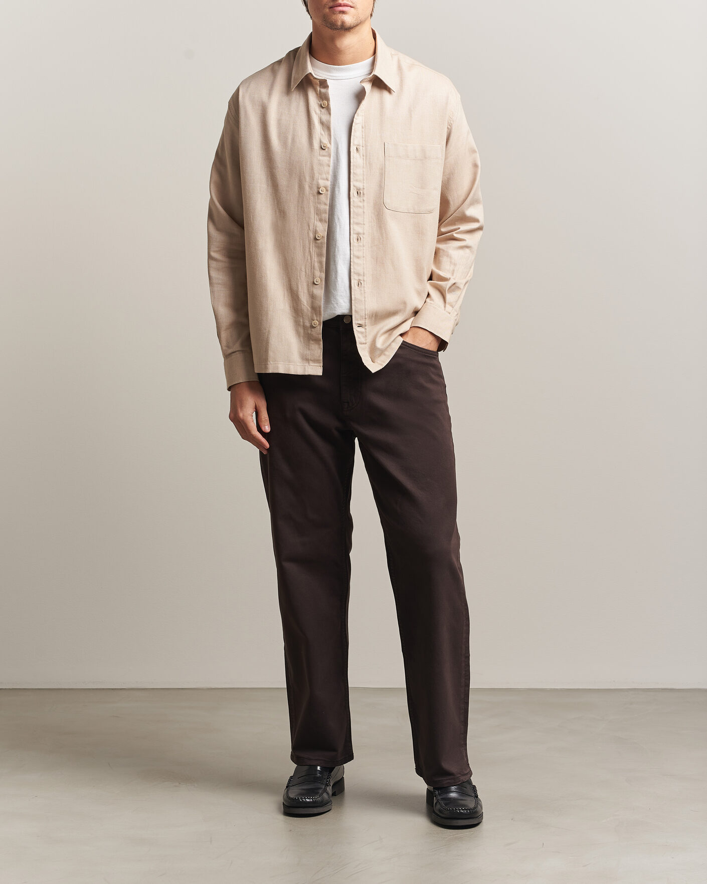 Homme | Pantalons | NN07 | Otis Relaxed Fit 5-Pocket Pants Deep Truffle