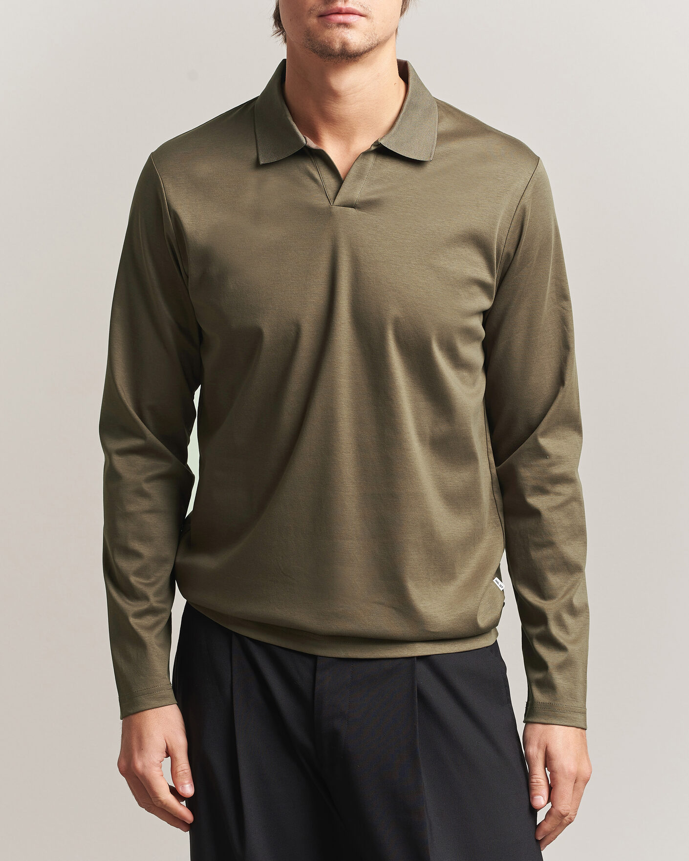 Homme | Polos | NN07 | Paul Long Sleeve Polo Mable Husk