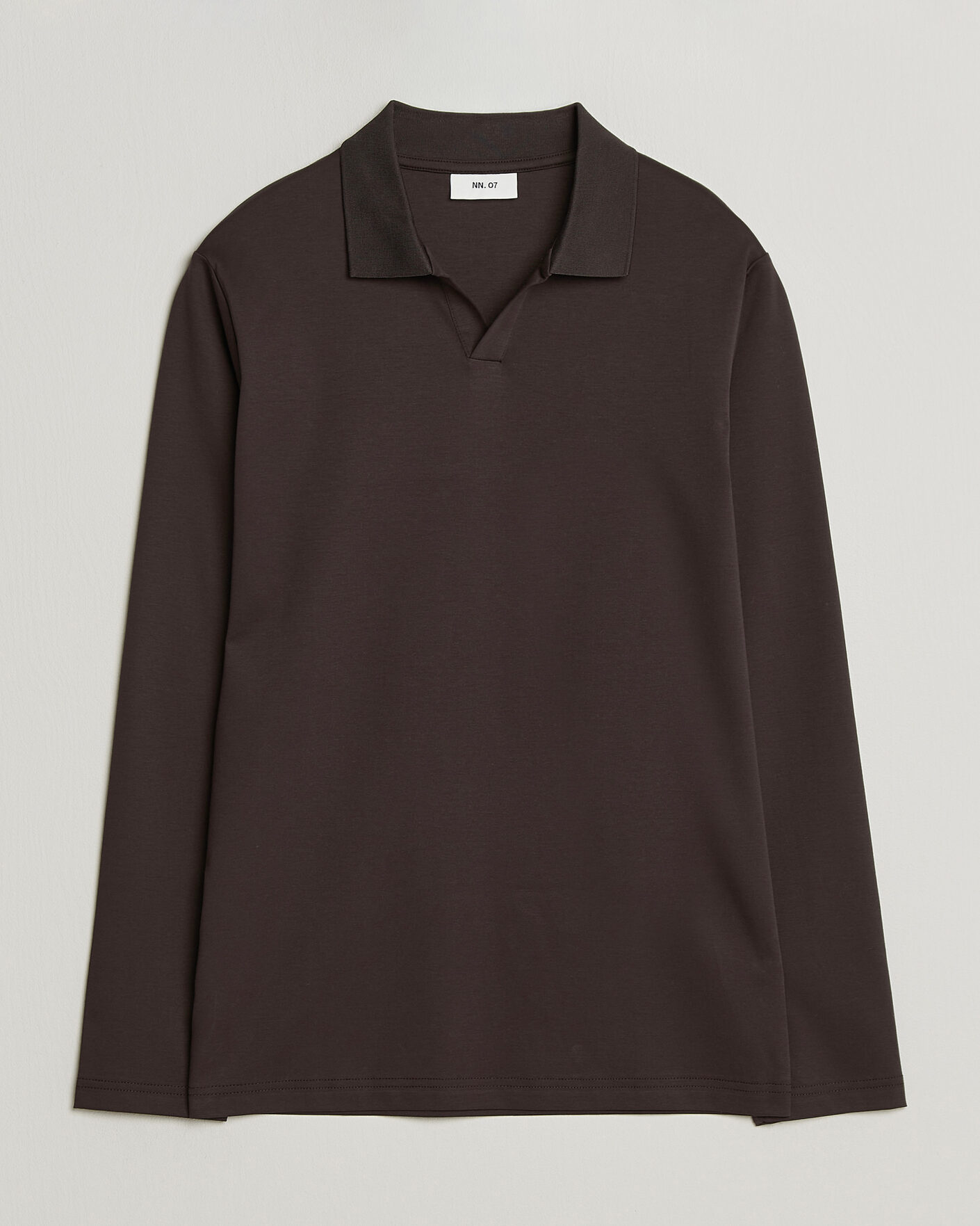 Homme | Polos | NN07 | Paul Long Sleeve Polo Deep Truffle