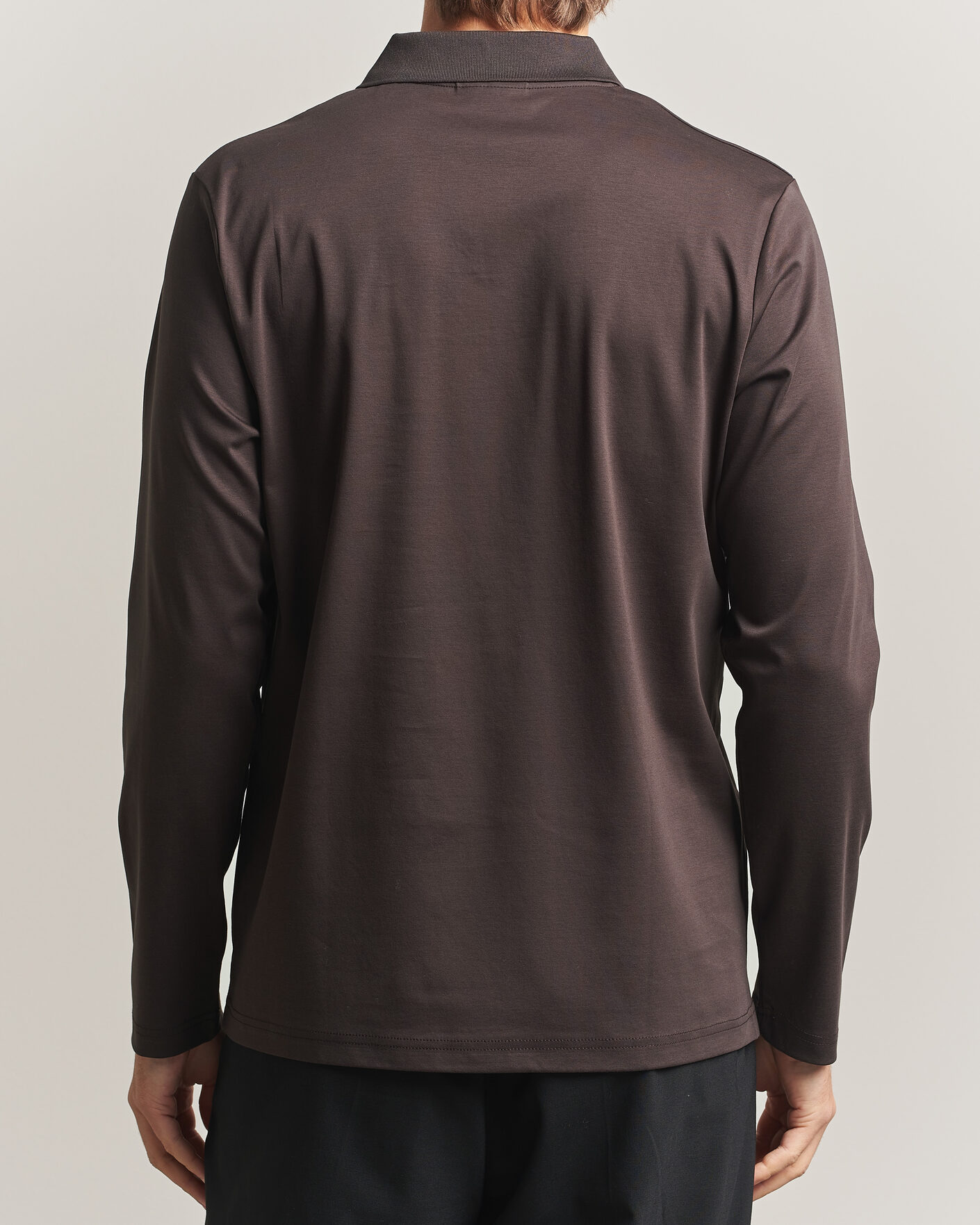 Homme | Polos | NN07 | Paul Long Sleeve Polo Deep Truffle