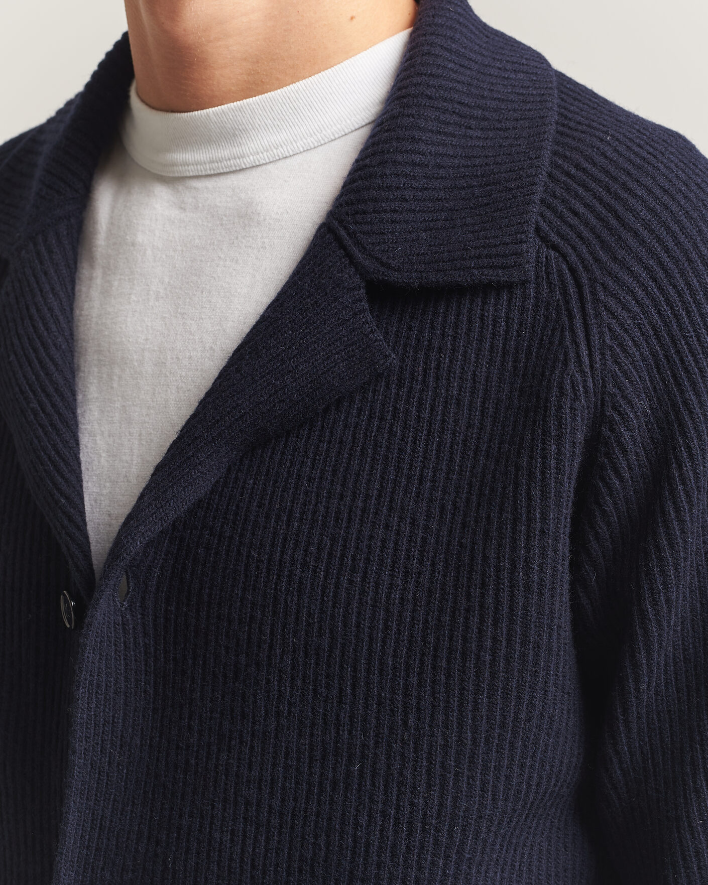 Homme | Pulls Et Tricots | NN07 | Shane Wool Knitted Cardigan Navy Blue
