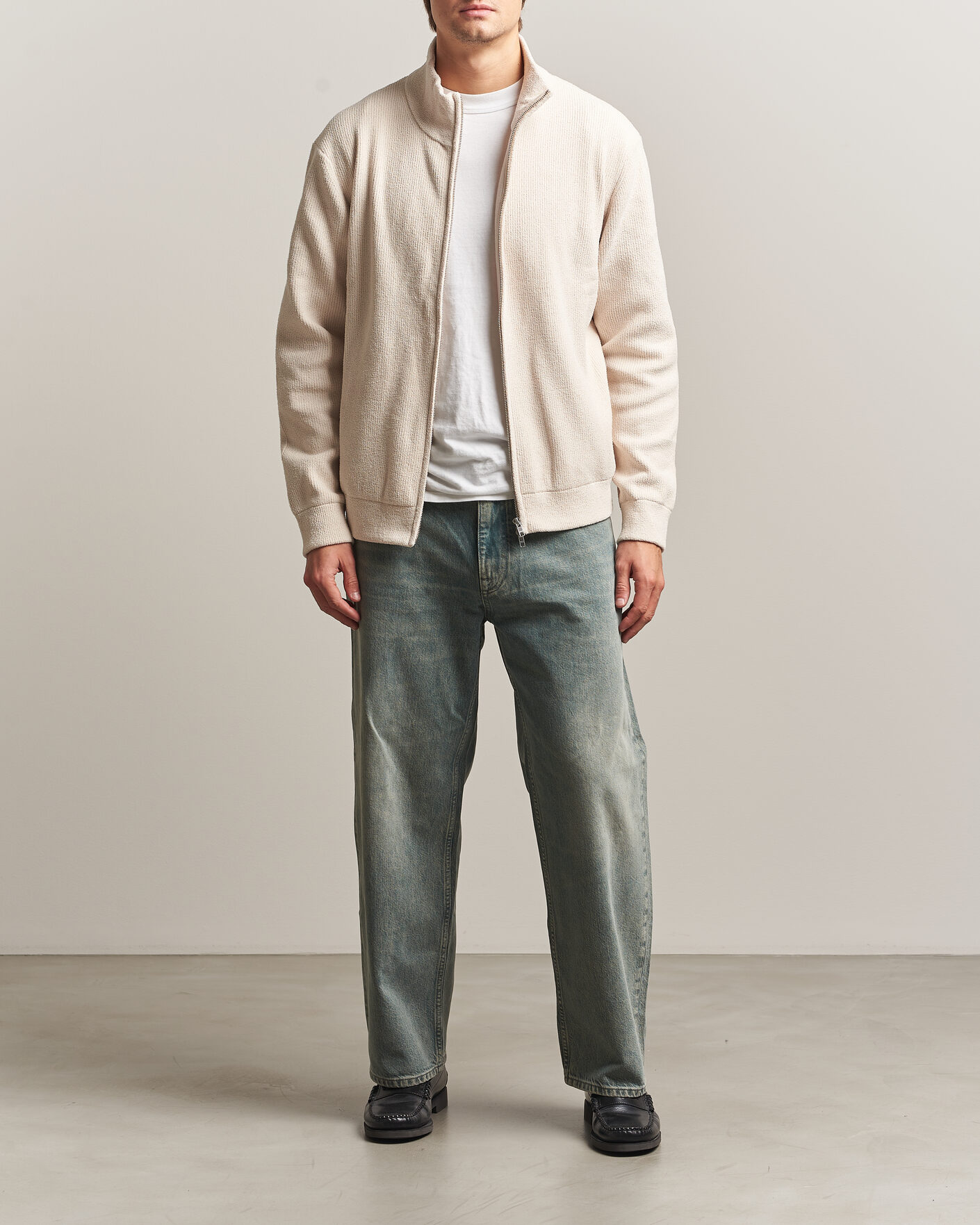 Homme | Pulls Et Tricots | NN07 | Danny Rib Knitted Full Zip Ivory