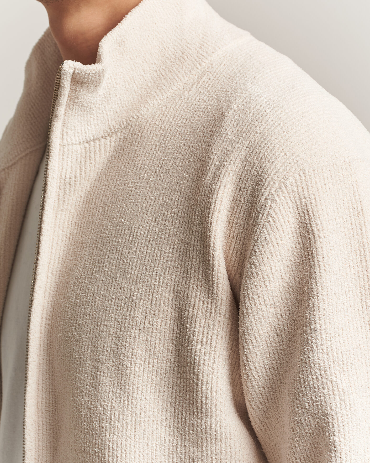 Homme | Pulls Et Tricots | NN07 | Danny Rib Knitted Full Zip Ivory