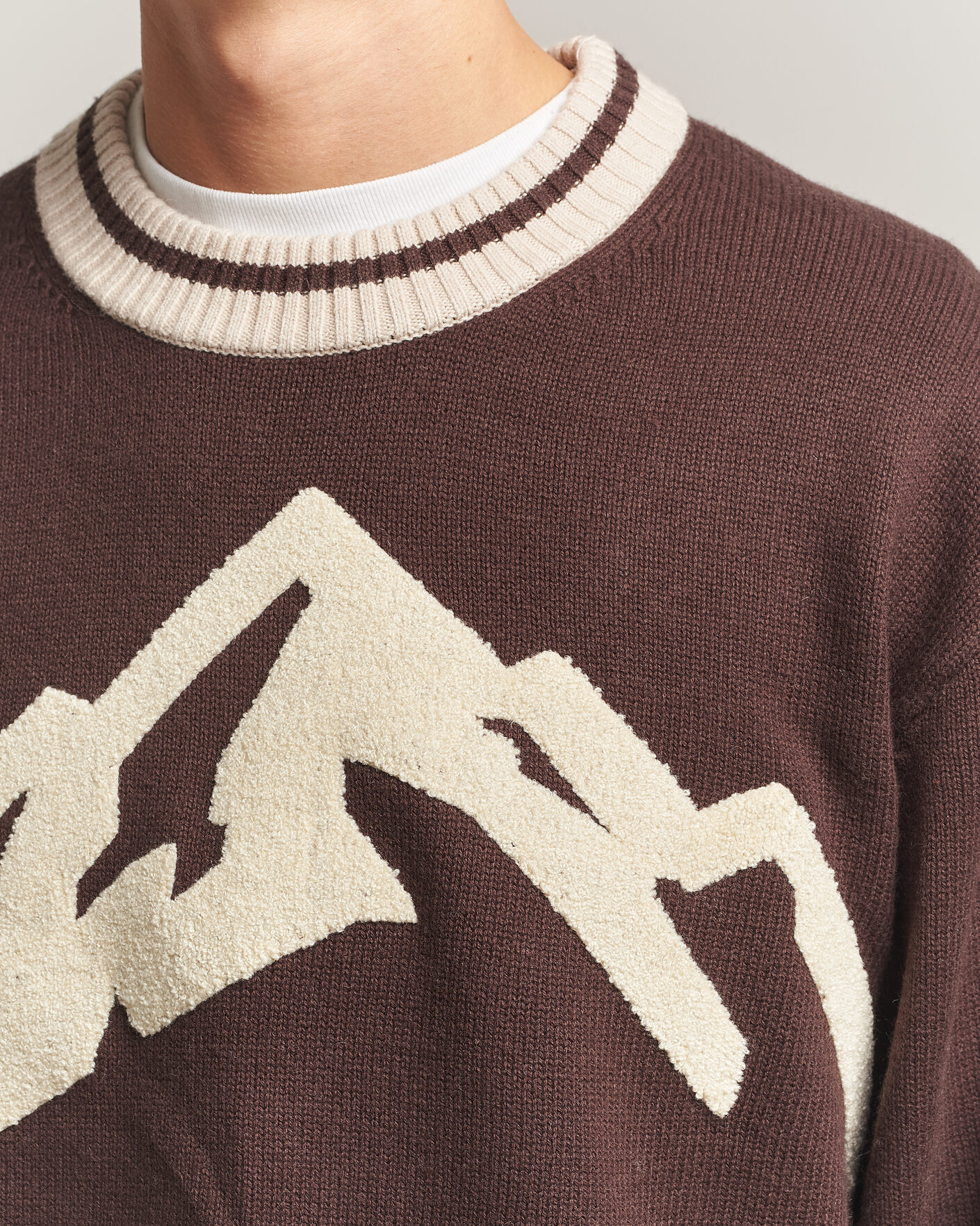 Homme | Pulls Et Tricots | J.Lindeberg | Steve Mountin Knitted Sweater Seal Brown