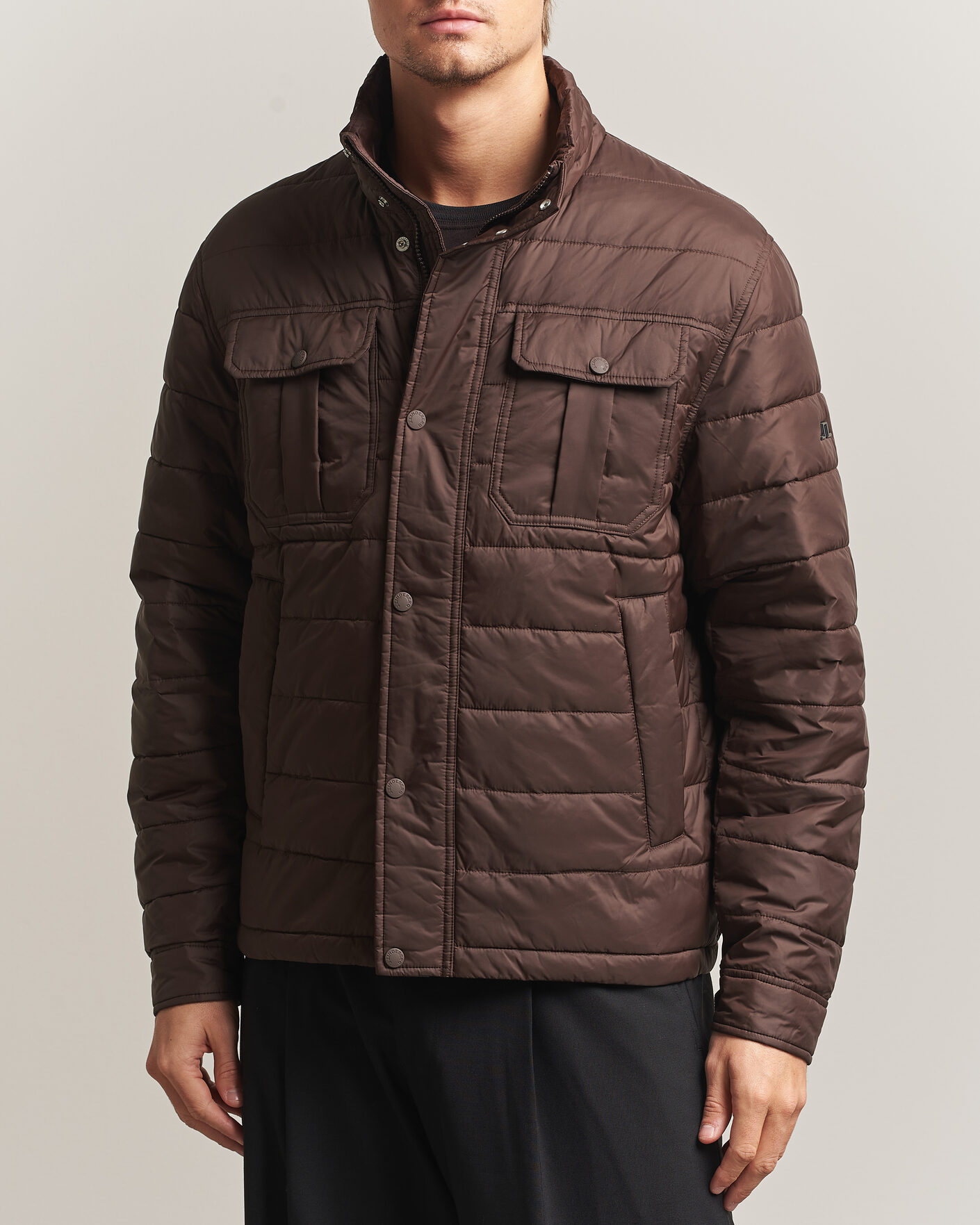 Homme | Manteaux Et Vestes | J.Lindeberg | Bailey Light Padded Jacket Seal Brown