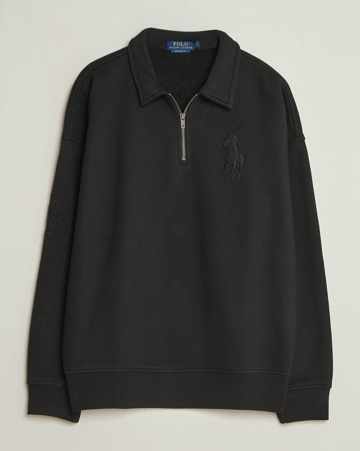 Homme | Pulls Et Tricots | Polo Ralph Lauren | Heavy Weight Half Zip Fleece Polo Black