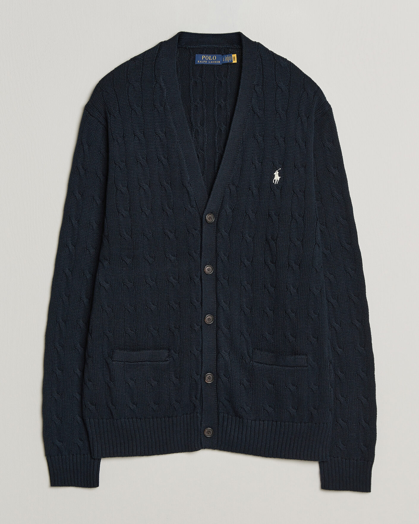 Homme | Pulls Et Tricots | Polo Ralph Lauren | Cotton Cable Cardigan Hunter Navy