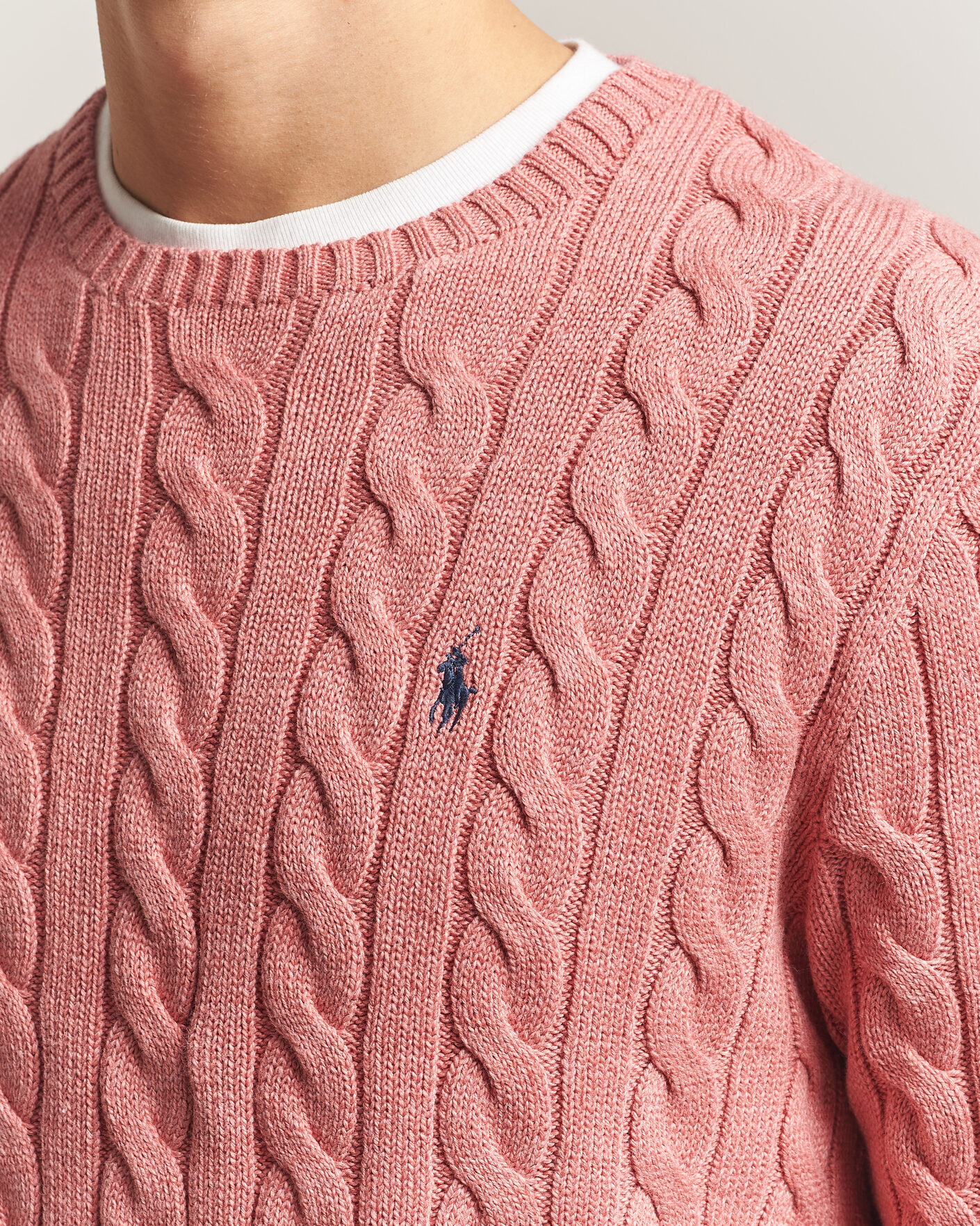 Homme | Pulls Et Tricots | Polo Ralph Lauren | Cotton Cable Pullover Faded Cranberry Heather