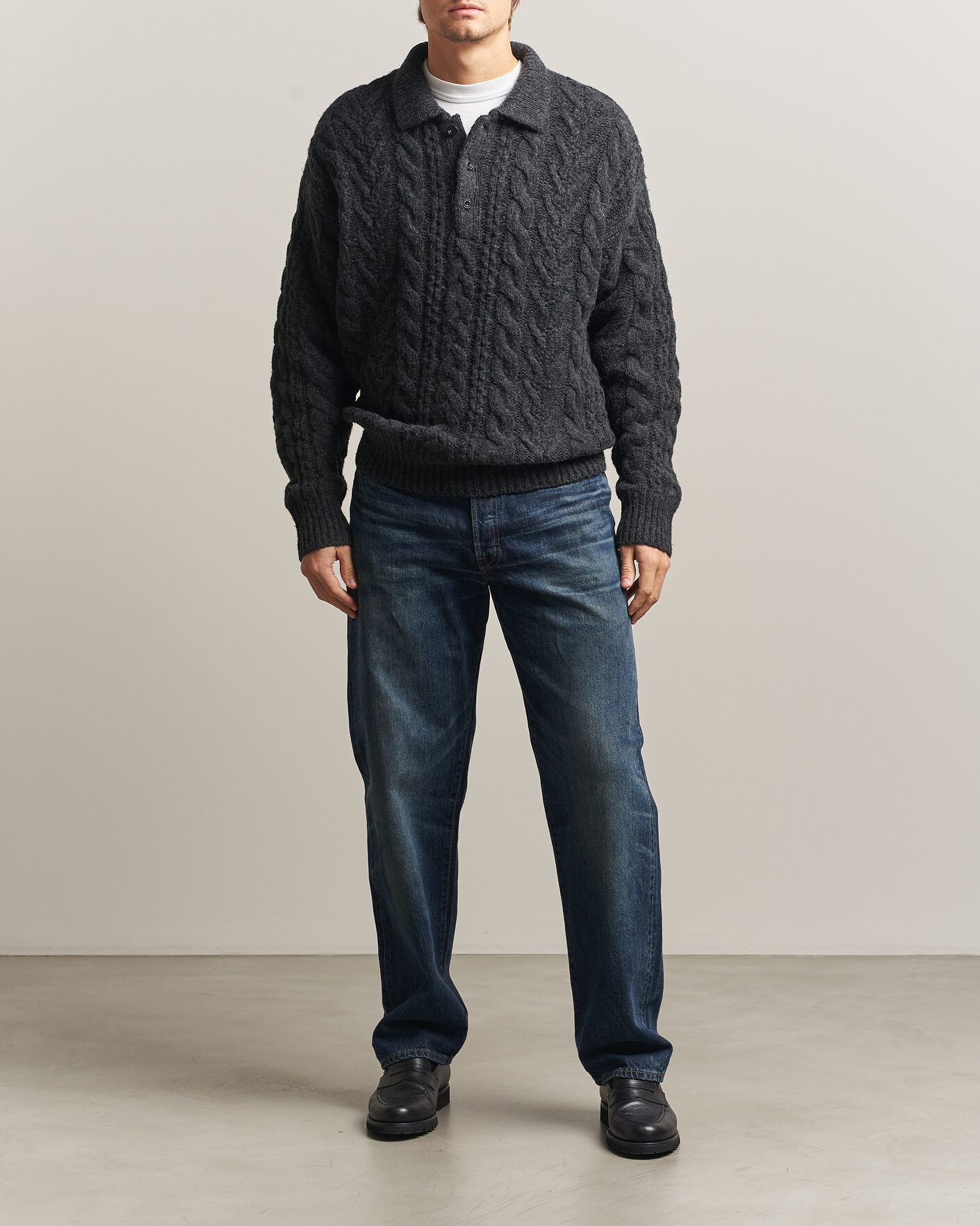 Homme | Pulls Et Tricots | Polo Ralph Lauren | Wool Blend Aran Sweater Hawks Eye Heather