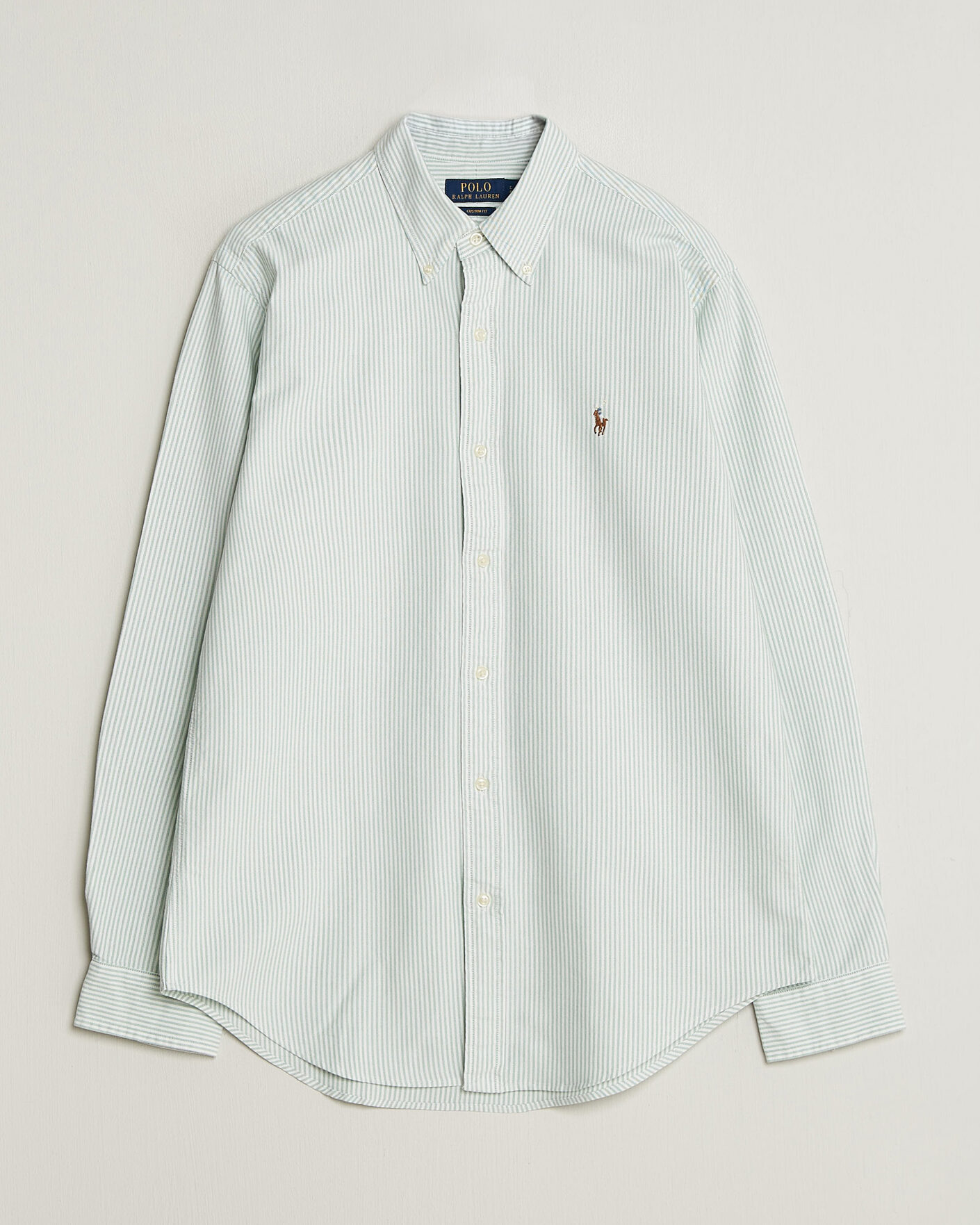 Homme | Chemises | Polo Ralph Lauren | Custom Slim Fit Oxford Shirt Pistachio/White