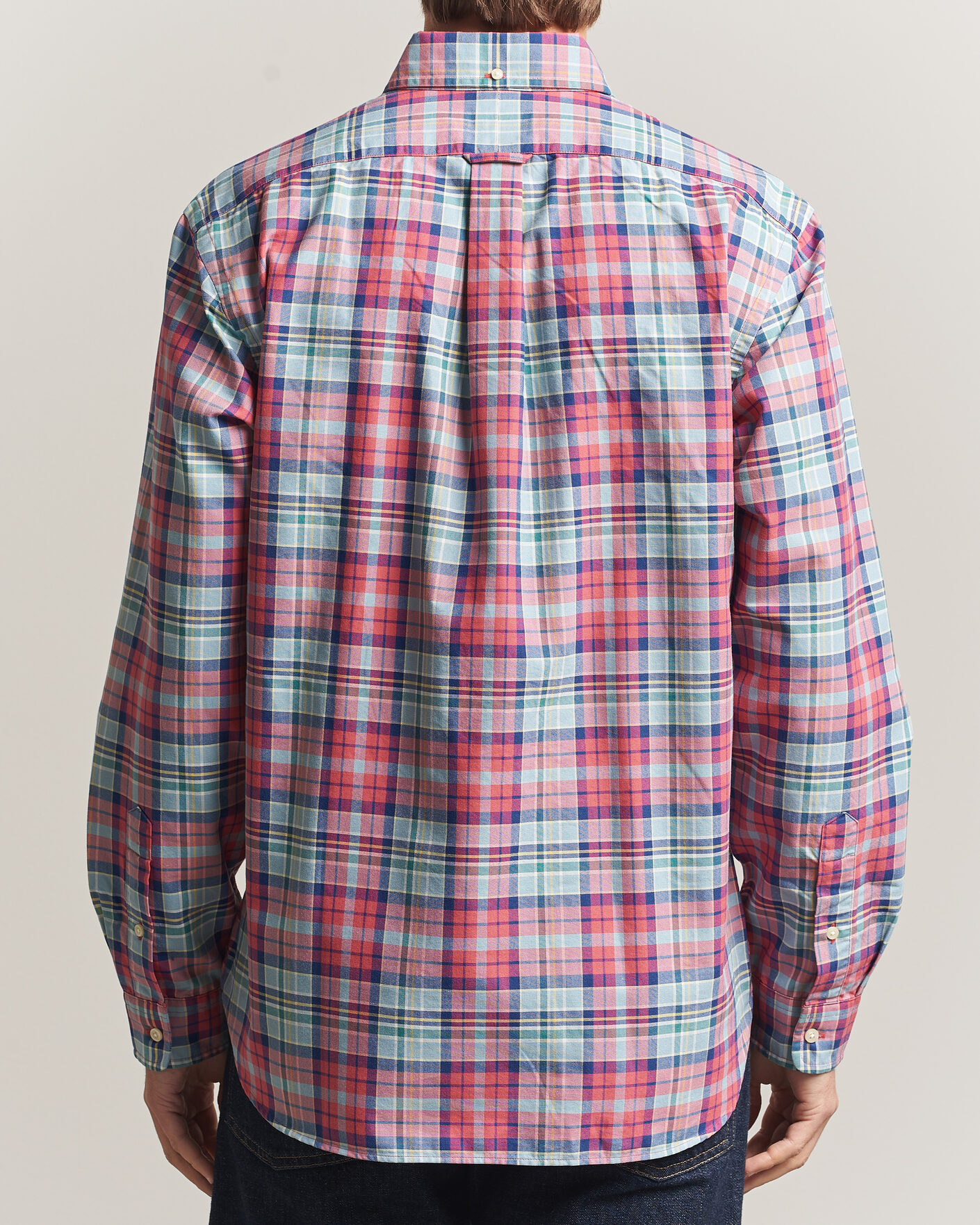 Homme | Chemises | Polo Ralph Lauren | Classic Fit Checked Oxford Sport Shirt Red Dusty Blue