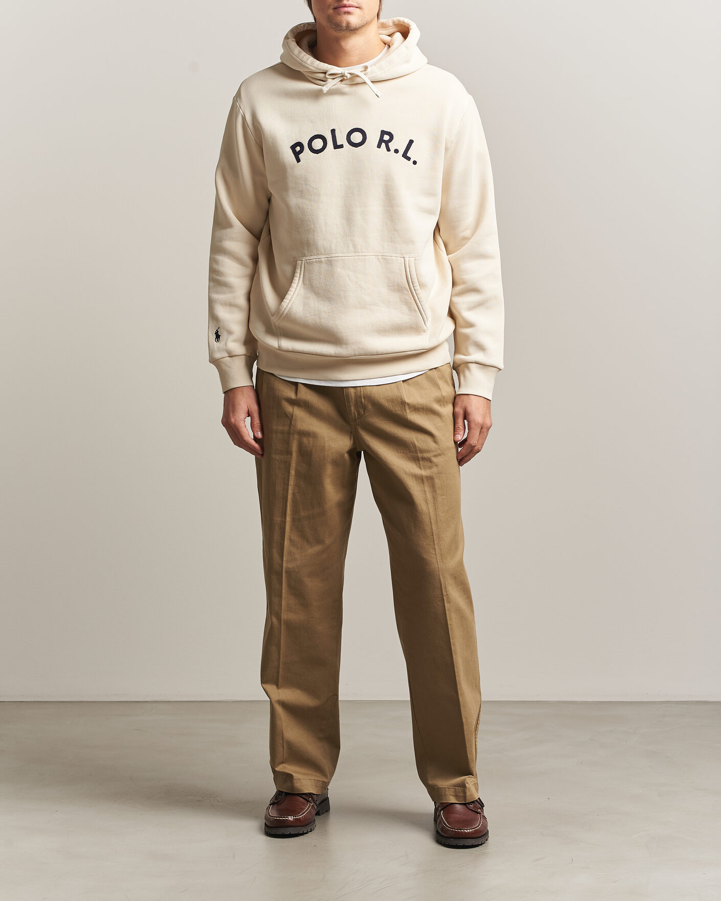 Homme | Pulls Et Tricots | Polo Ralph Lauren | Cotton Chest Logo Hood Andover Cream