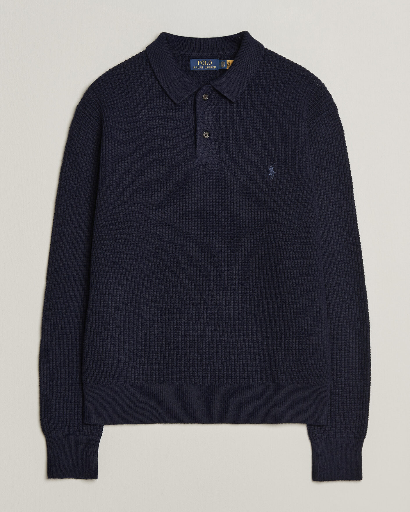 Homme | Pulls Et Tricots | Polo Ralph Lauren | Wool/Cotton Knitted Polo Hunter Navy