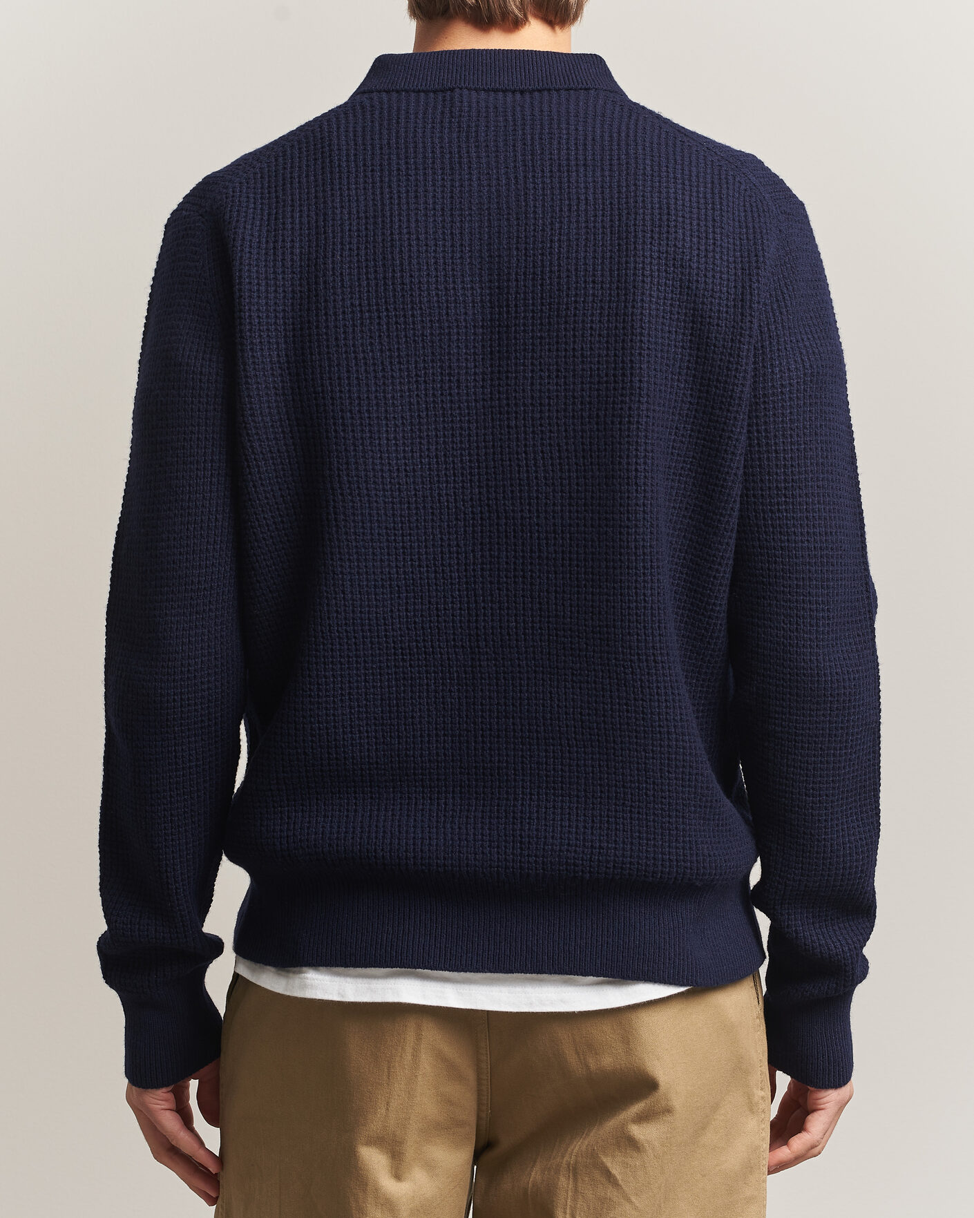 Homme | Pulls Et Tricots | Polo Ralph Lauren | Wool/Cotton Knitted Polo Hunter Navy