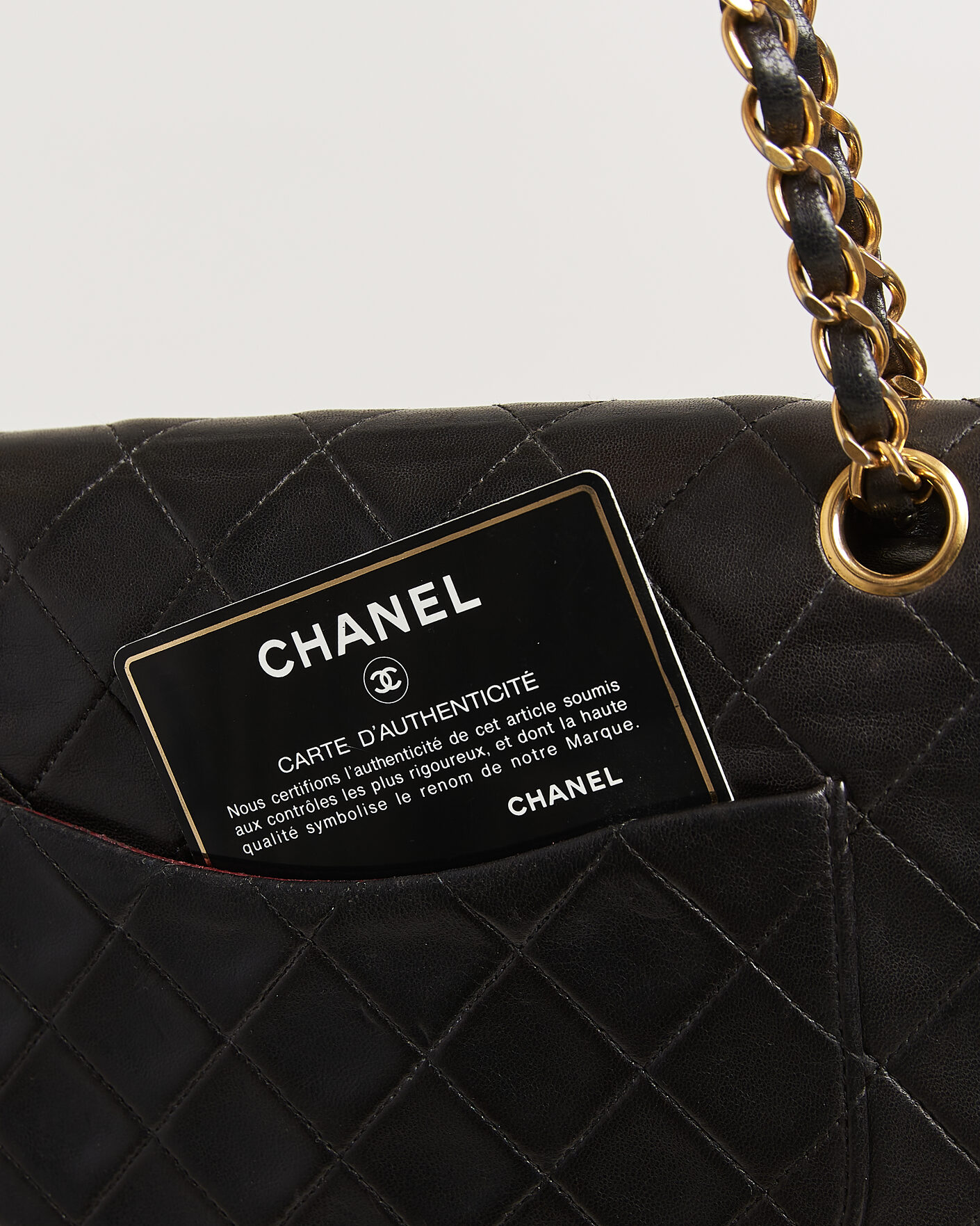 Homme | Pre-Owned & Vintage Bags | Louis Vuitton Pre-Owned | Chanel Pre-Owned Classic Medium Double Flap Bag Lambskin Black