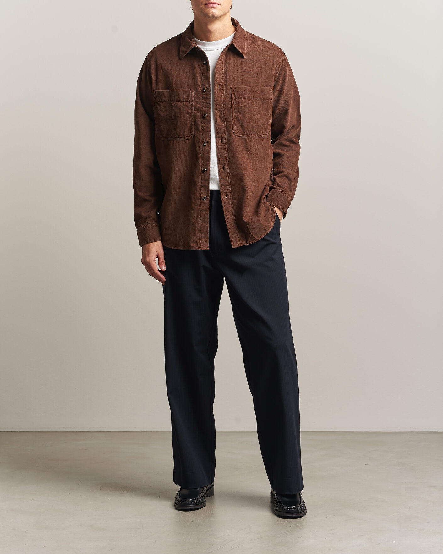 Homme | Chemises | PS Paul Smith | Casual Fit Corduroy Shirt Brown