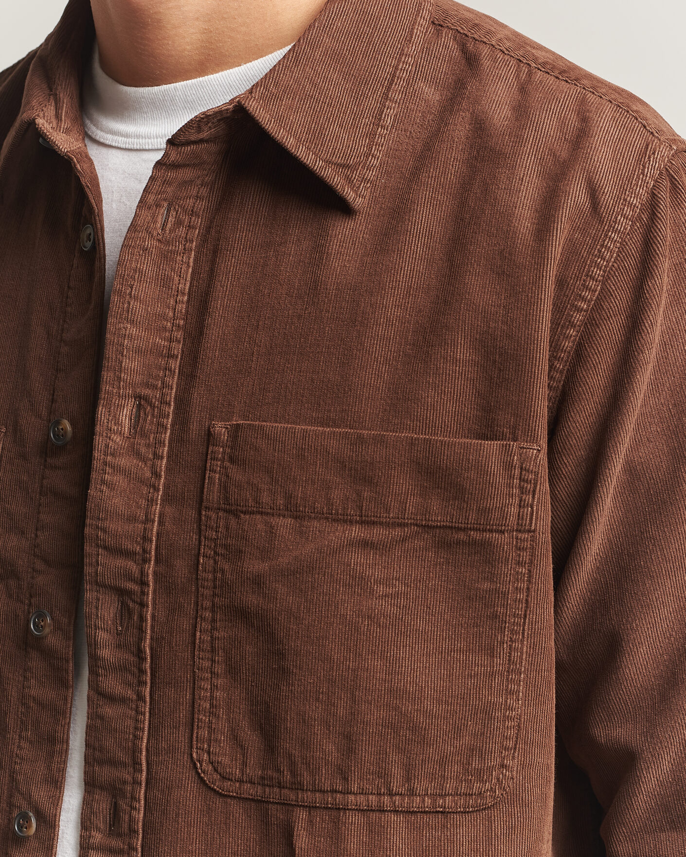 Homme | Chemises | PS Paul Smith | Casual Fit Corduroy Shirt Brown