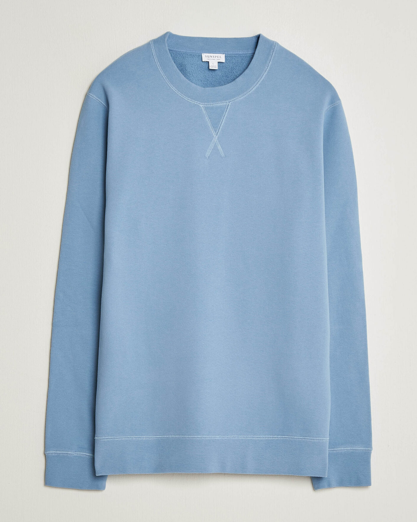 Homme | Pulls Et Tricots | Sunspel | Loopback Sweatshirt Studio Blue