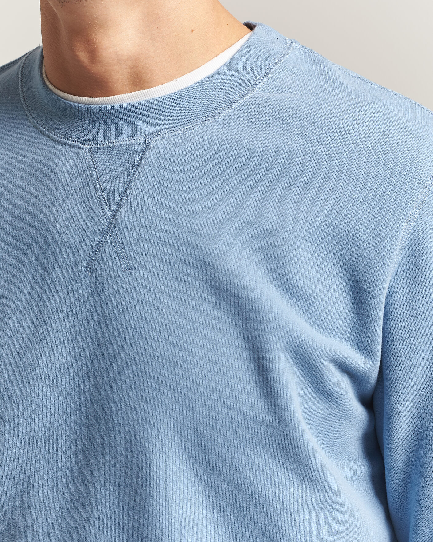 Homme | Pulls Et Tricots | Sunspel | Loopback Sweatshirt Studio Blue