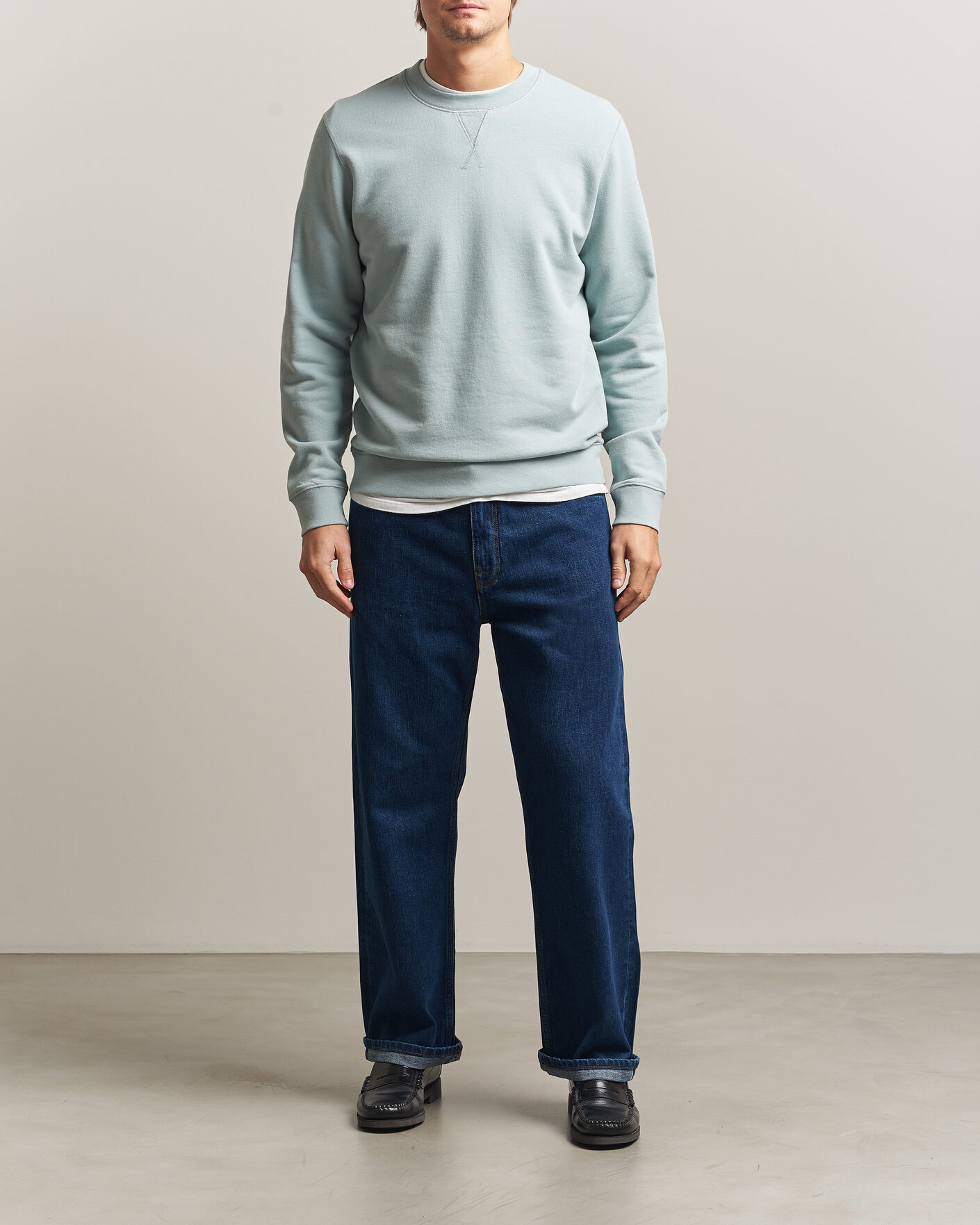 Homme | Pulls Et Tricots | Sunspel | Loopback Sweatshirt Light Green