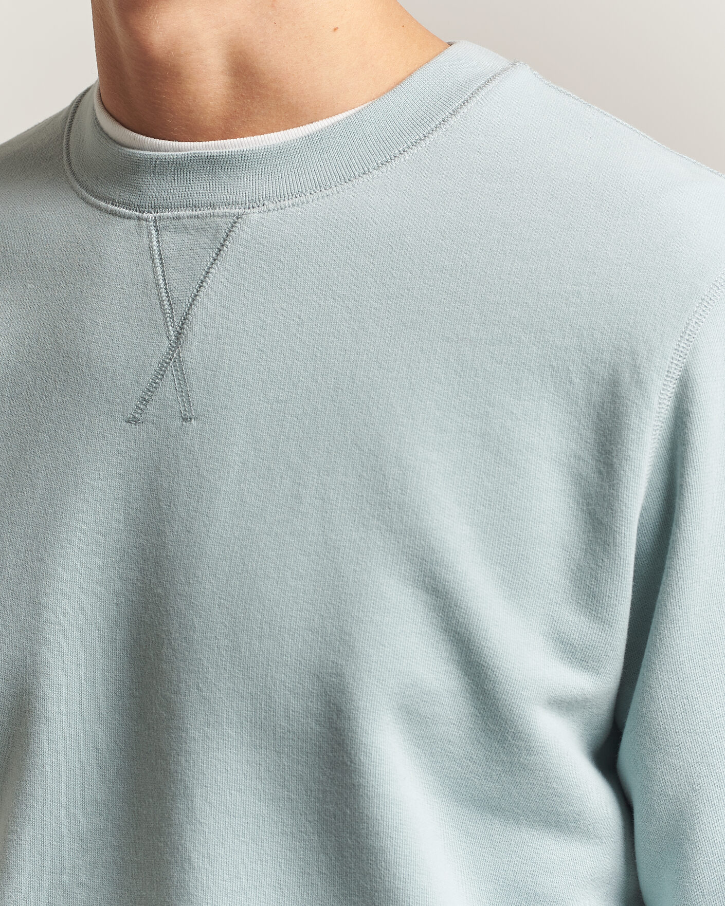Homme | Pulls Et Tricots | Sunspel | Loopback Sweatshirt Light Green