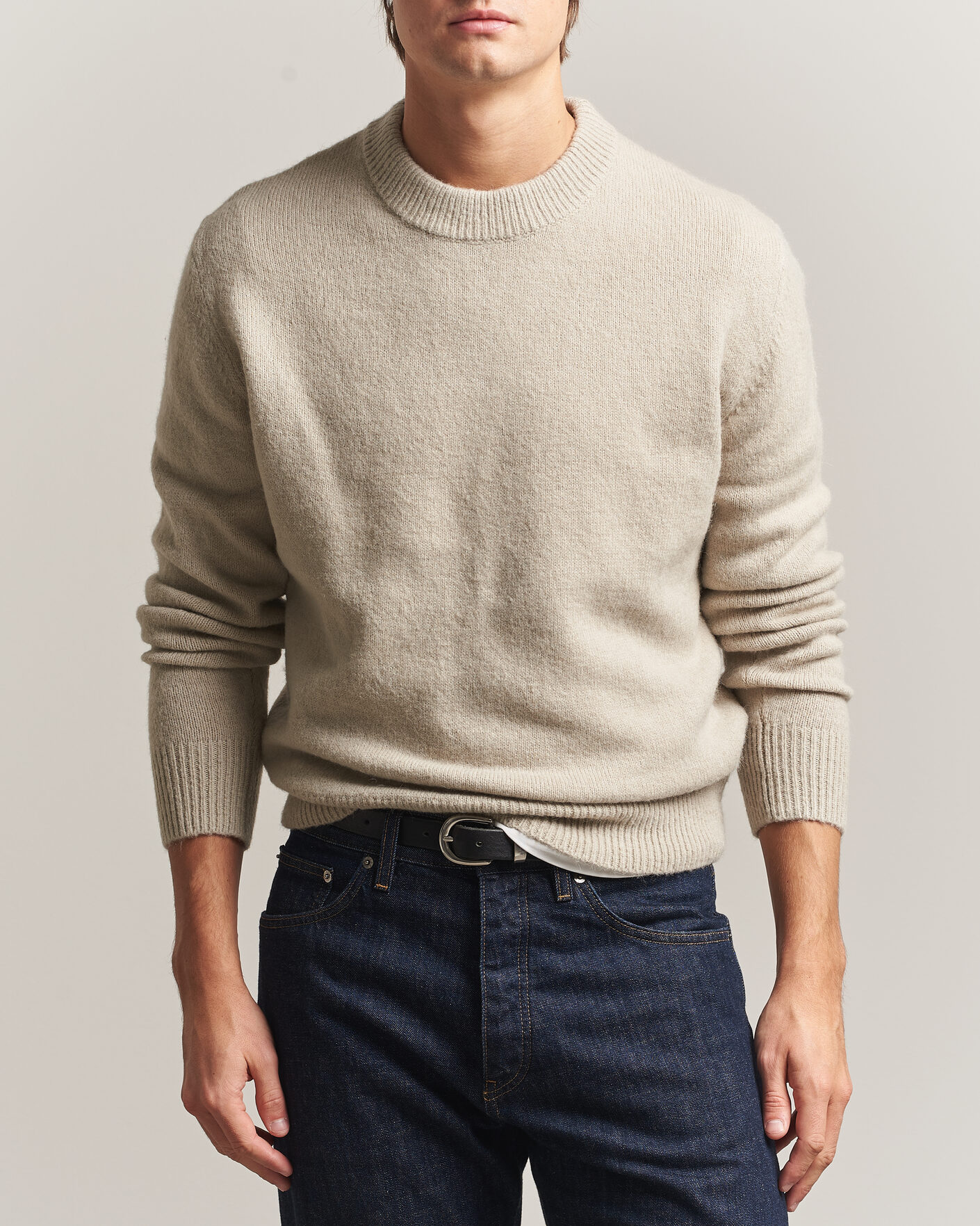 Homme | Pulls Et Tricots | Sunflower | Moon Alpaca Sweater Pebble