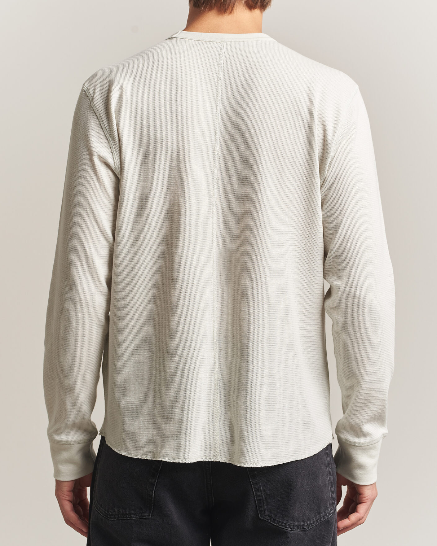 Homme | T-shirts | Sunflower | Wool Waffle Long Sleeve T-Shirt Kit White