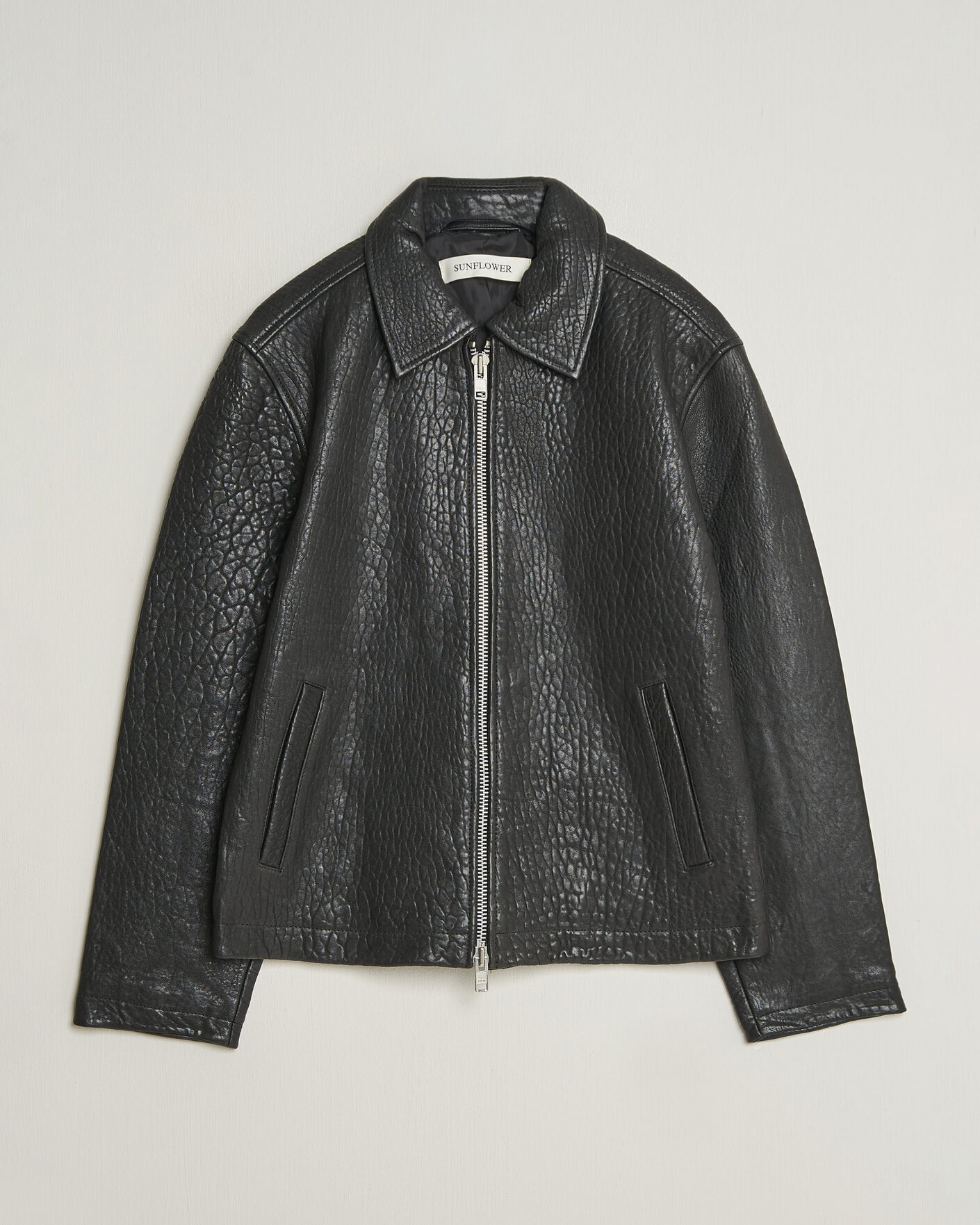 Homme | Manteaux Et Vestes | Sunflower | Short Leather Jacket Black