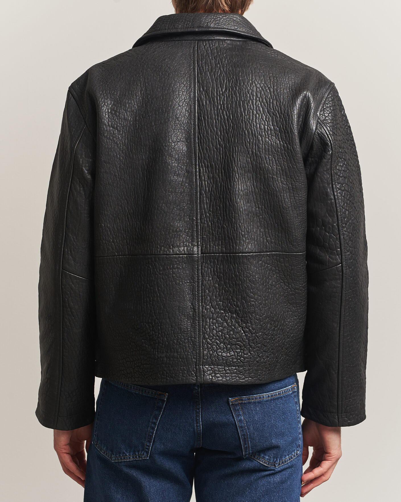 Homme | Manteaux Et Vestes | Sunflower | Short Leather Jacket Black