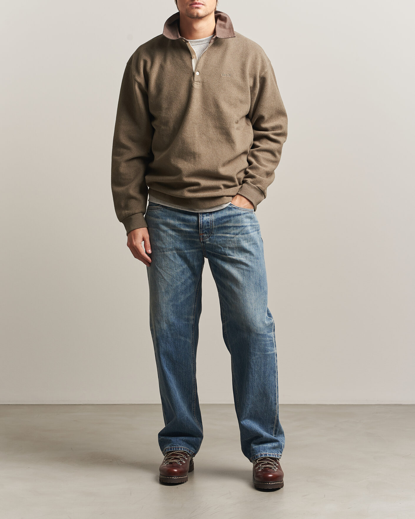Homme | Pulls Et Tricots | Forét | Herb Brushed Rugby Washed Brown