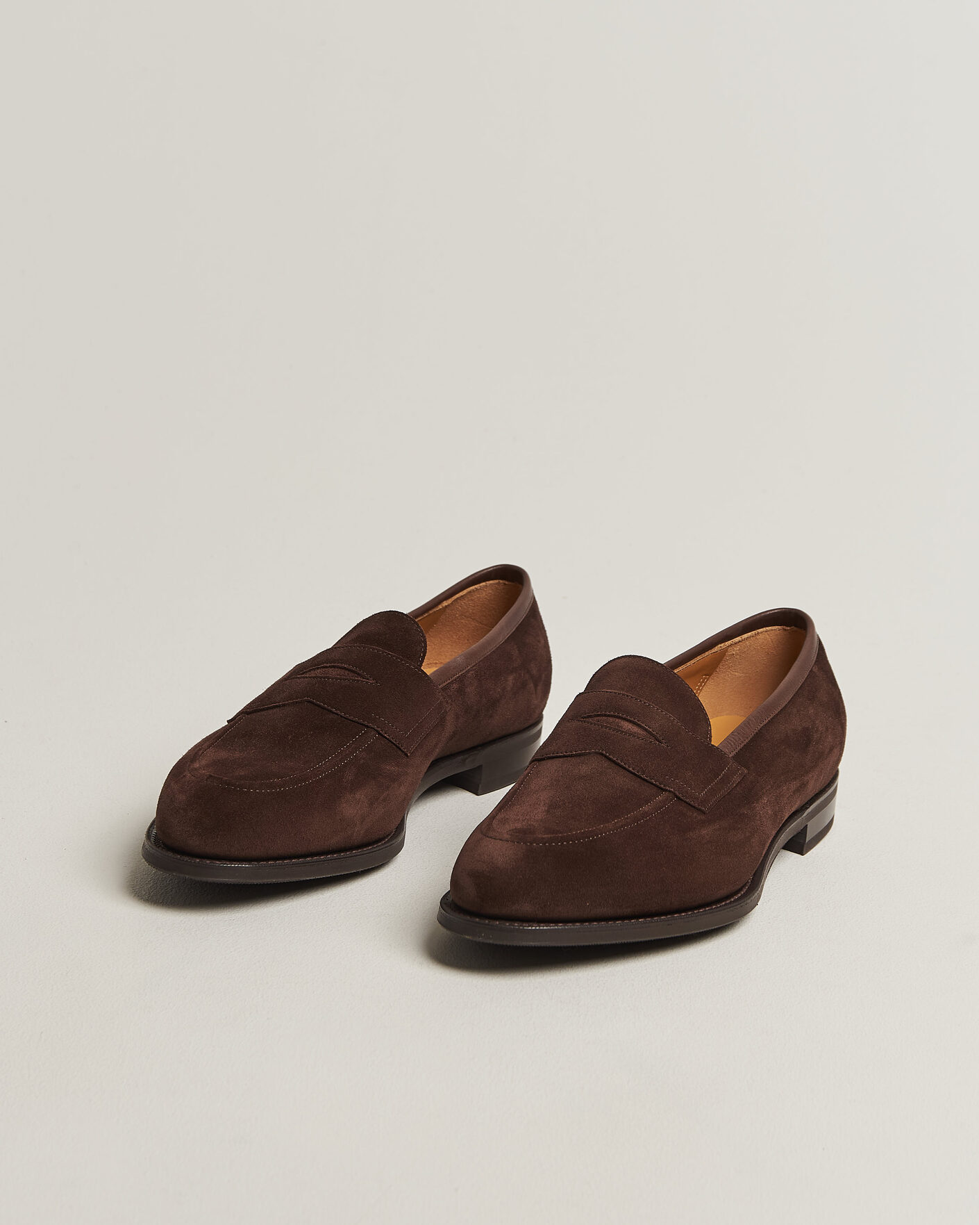 Homme | Loafers | Edward Green | Piccadilly Penny Loafer Mink Suede