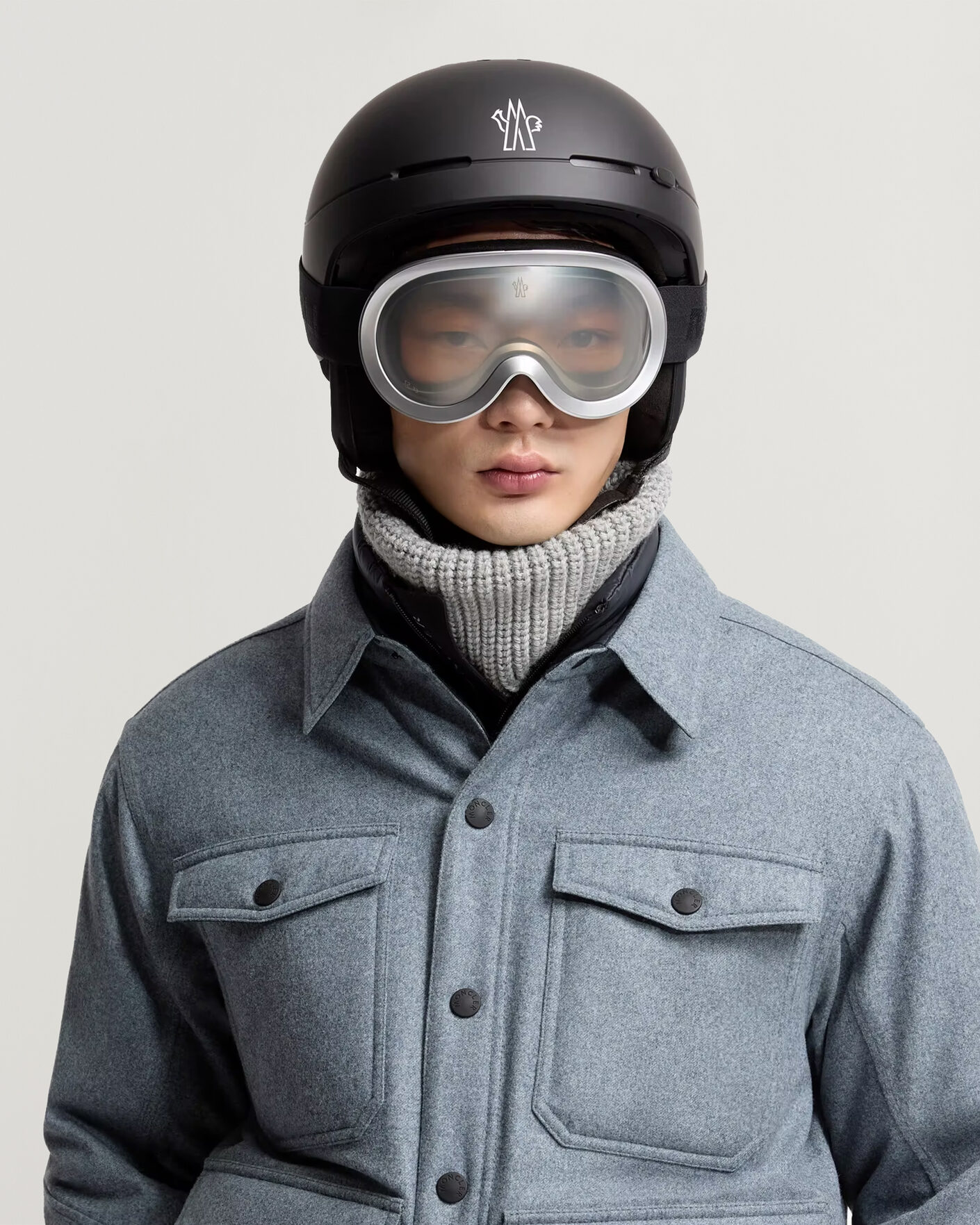 Homme | Lunettes De Soleil | Moncler Lunettes | Snowray Ski Googles Shiny Silver
