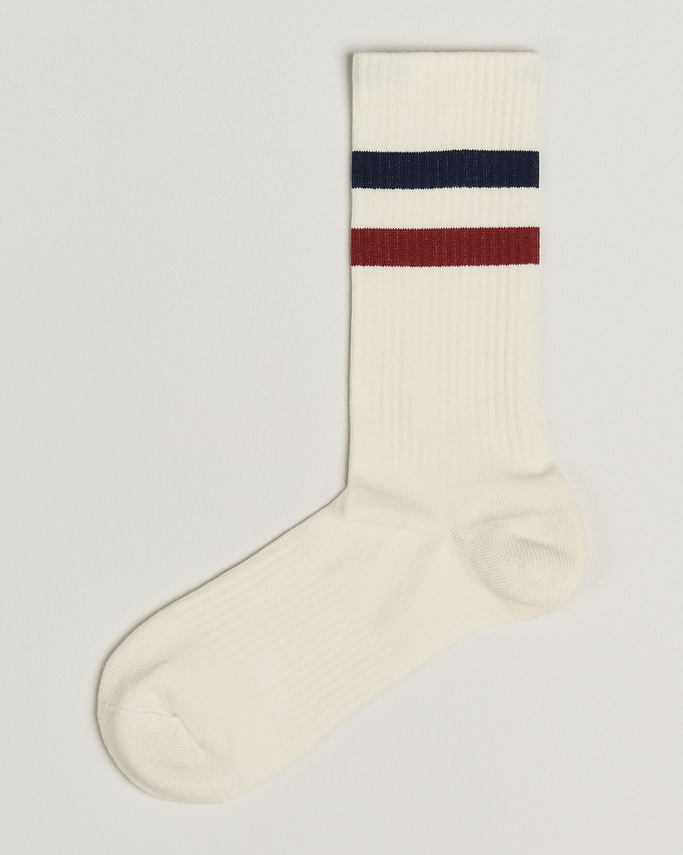 Homme | Sous-Vêtements Et Chaussettes | Sweyd | Two Stripe Cotton Socks Navy/Red/White