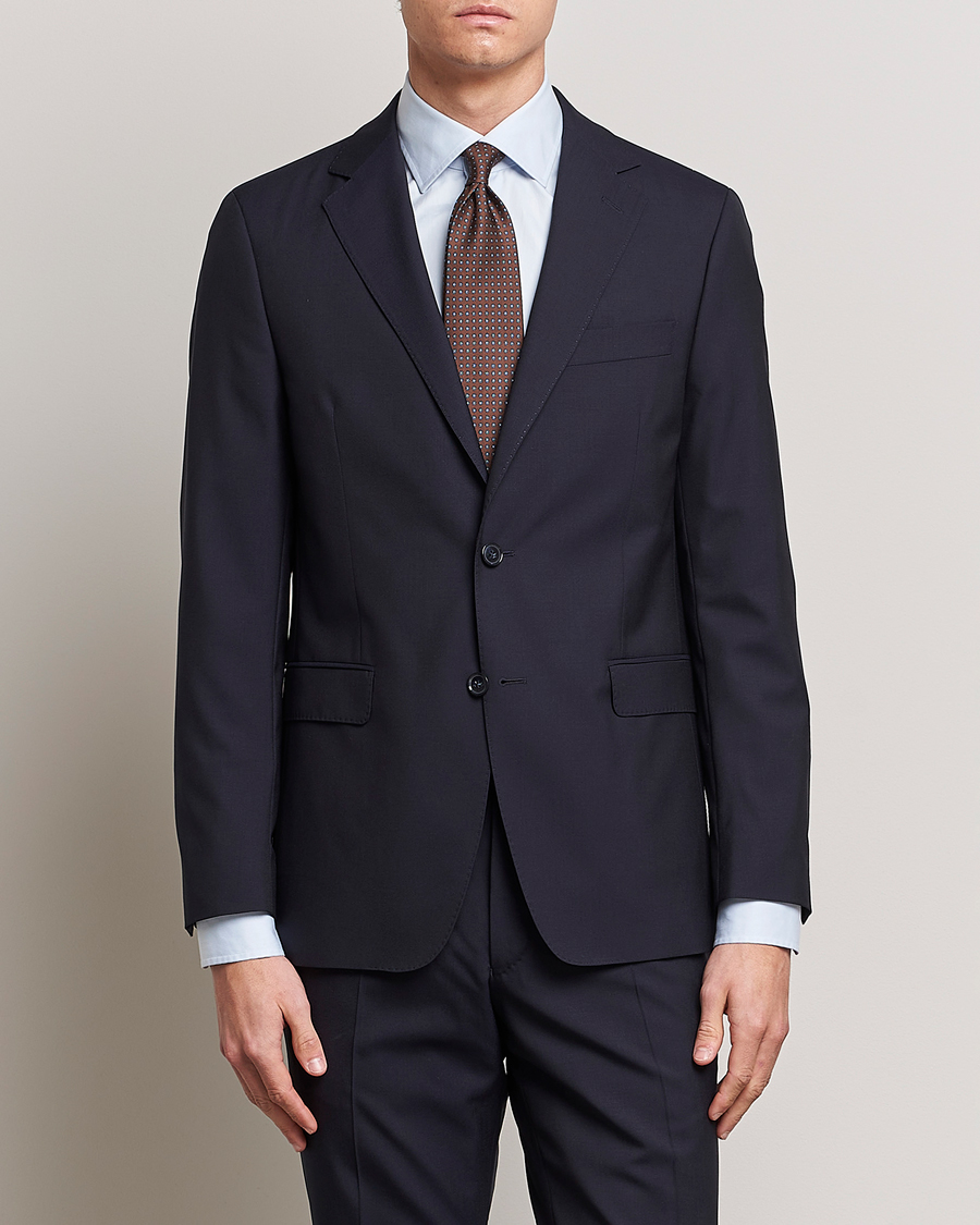 Homme | Costumes | Oscar Jacobson | Falk Wool Suit Navy