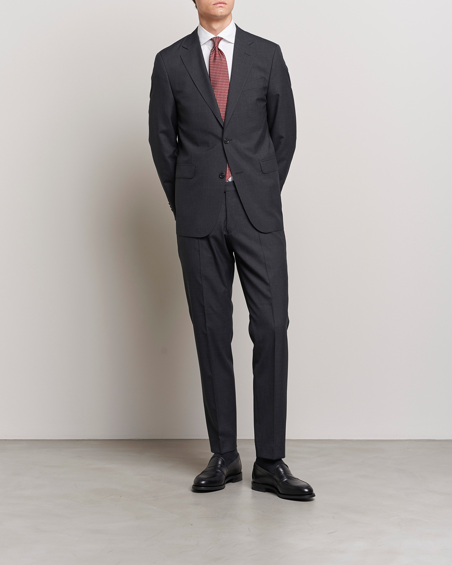 Homme |  | Oscar Jacobson | Falk Wool Suit Grey