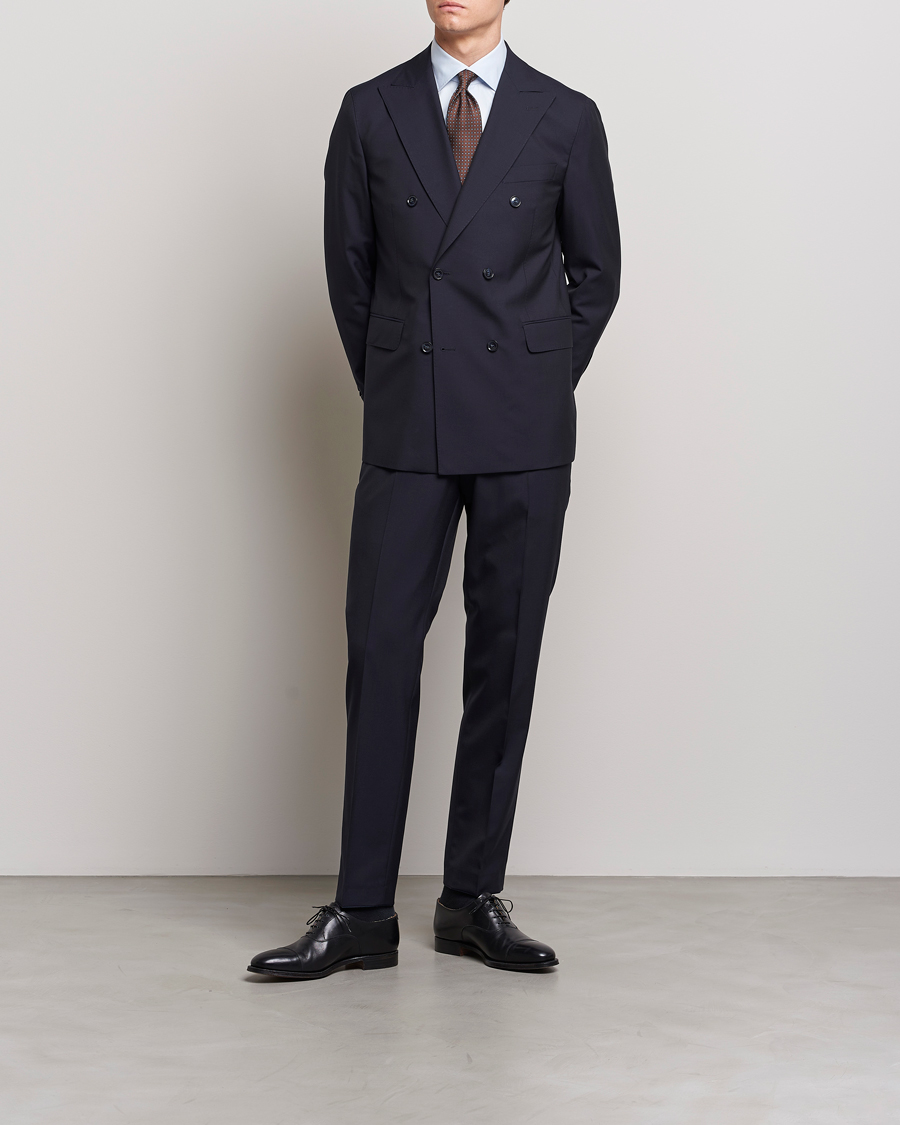 Homme |  | Oscar Jacobson | Farris Wool Suit Navy