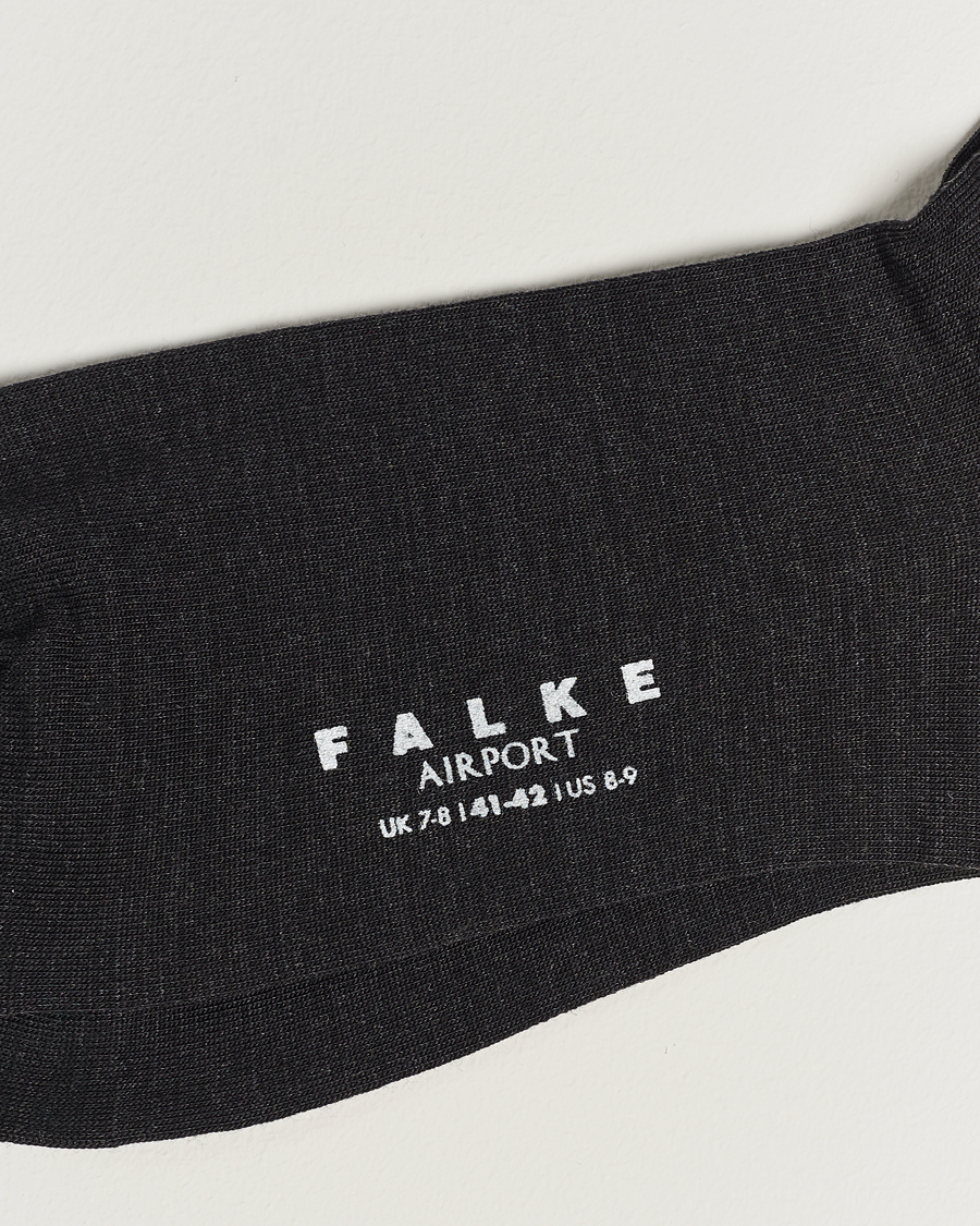 Homme | Wardrobe basics | Falke | 5-Pack Airport Socks Anthracite Melange