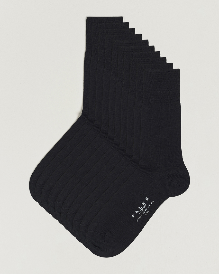 Homme | Sous-Vêtements Et Chaussettes | Falke | 10-Pack Airport Socks Black